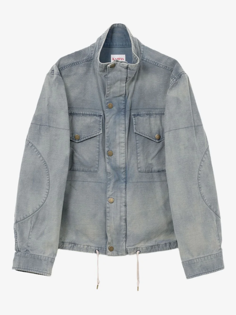 flap-pocket drawstring-hem jacket - 1