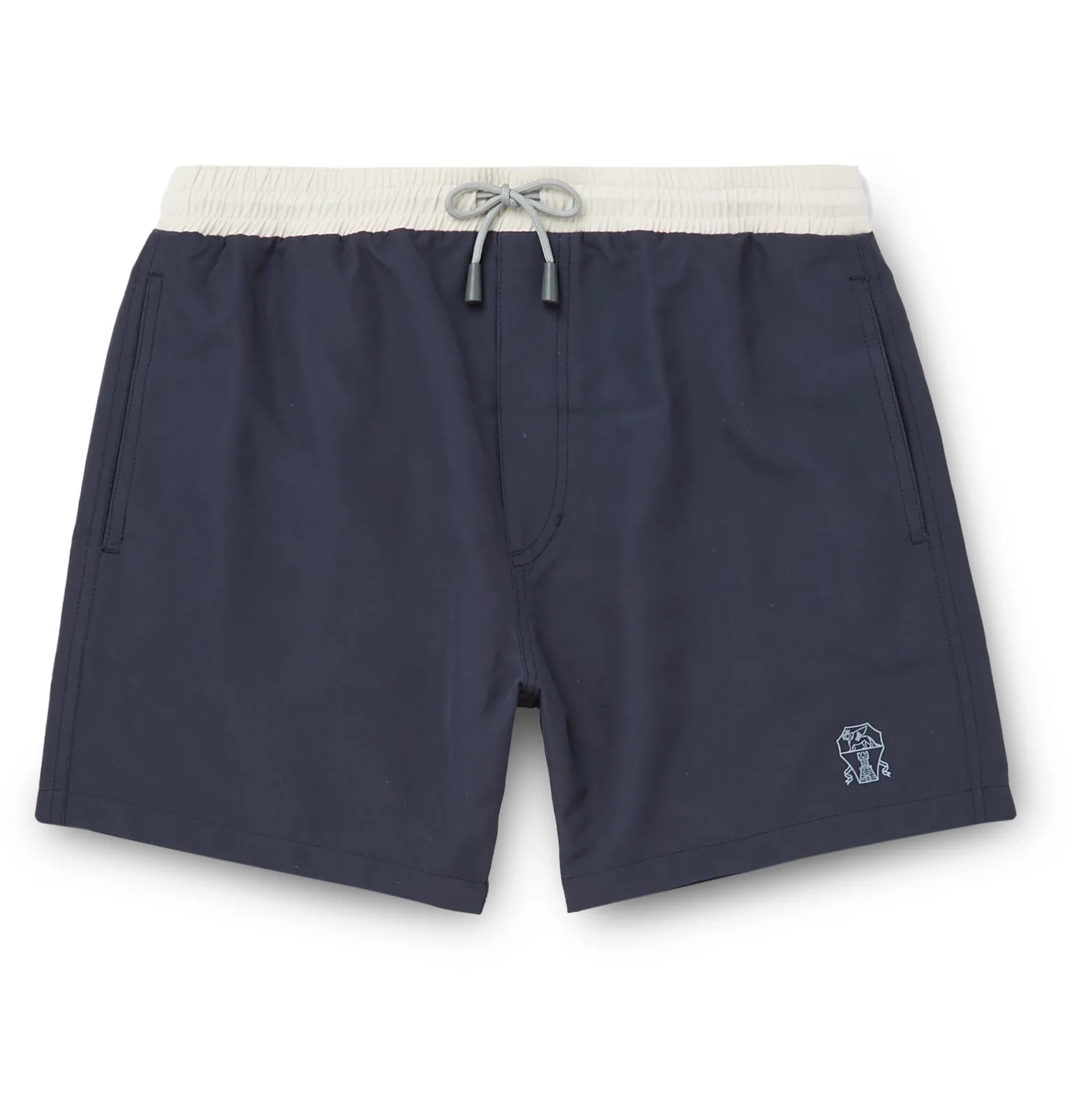 Mid-Length Logo-Print Swim Shorts - 5