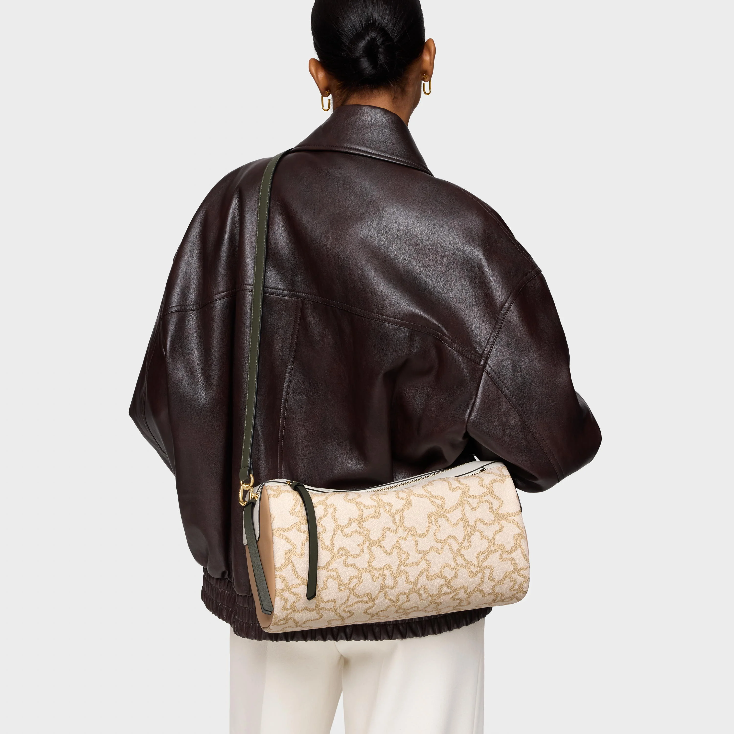 Medium sand-colored Crossbody bag TOUS Kaos Icon - 1