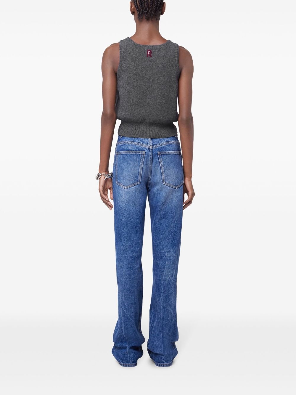 embroidered tank top - 4