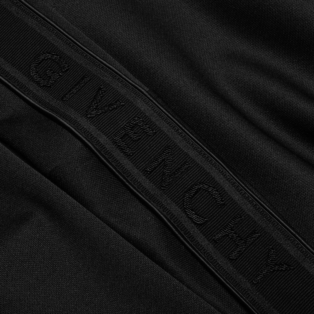GIVENCHY BRANDED SLEEVES SWEATSHIRT - BLACK - 3