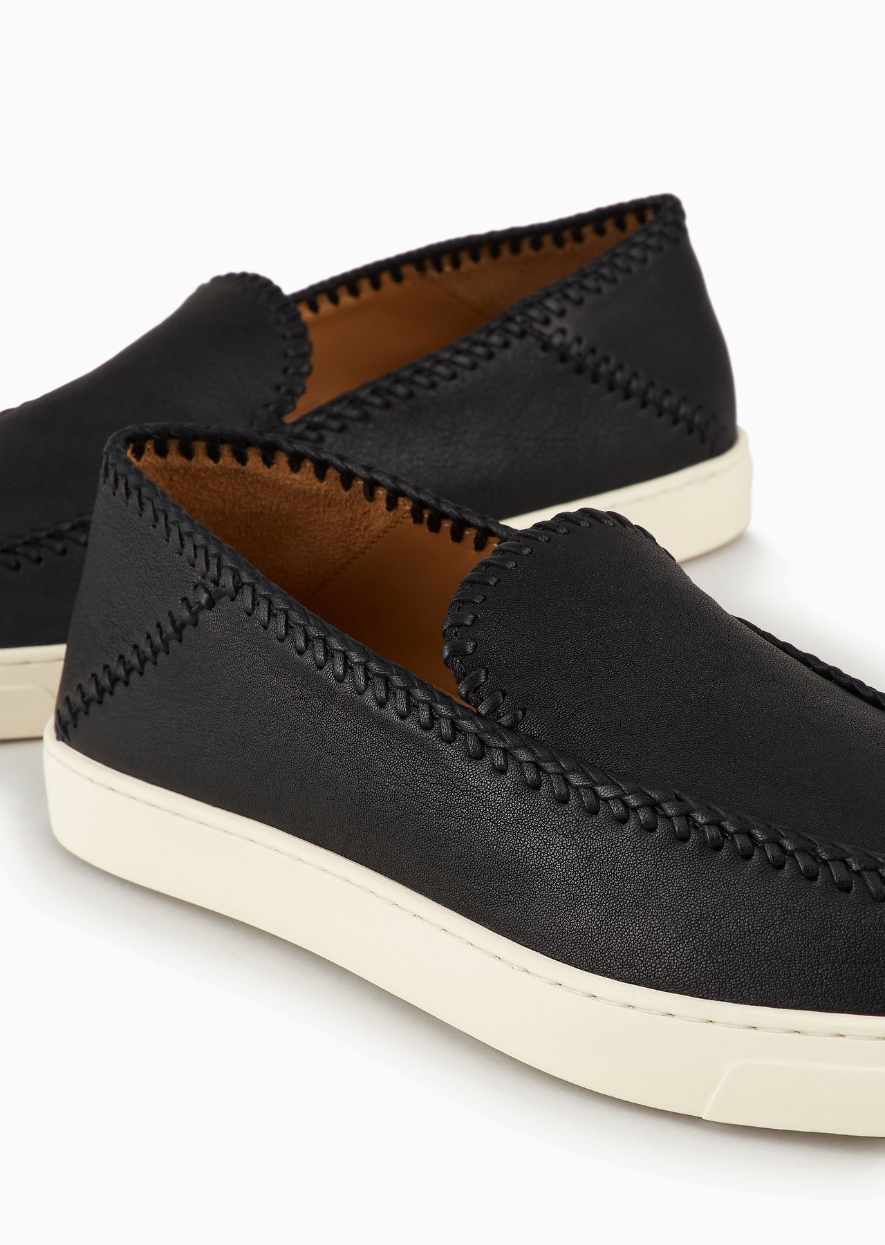 Galleria 3 nappa-leather slip-ons - 4