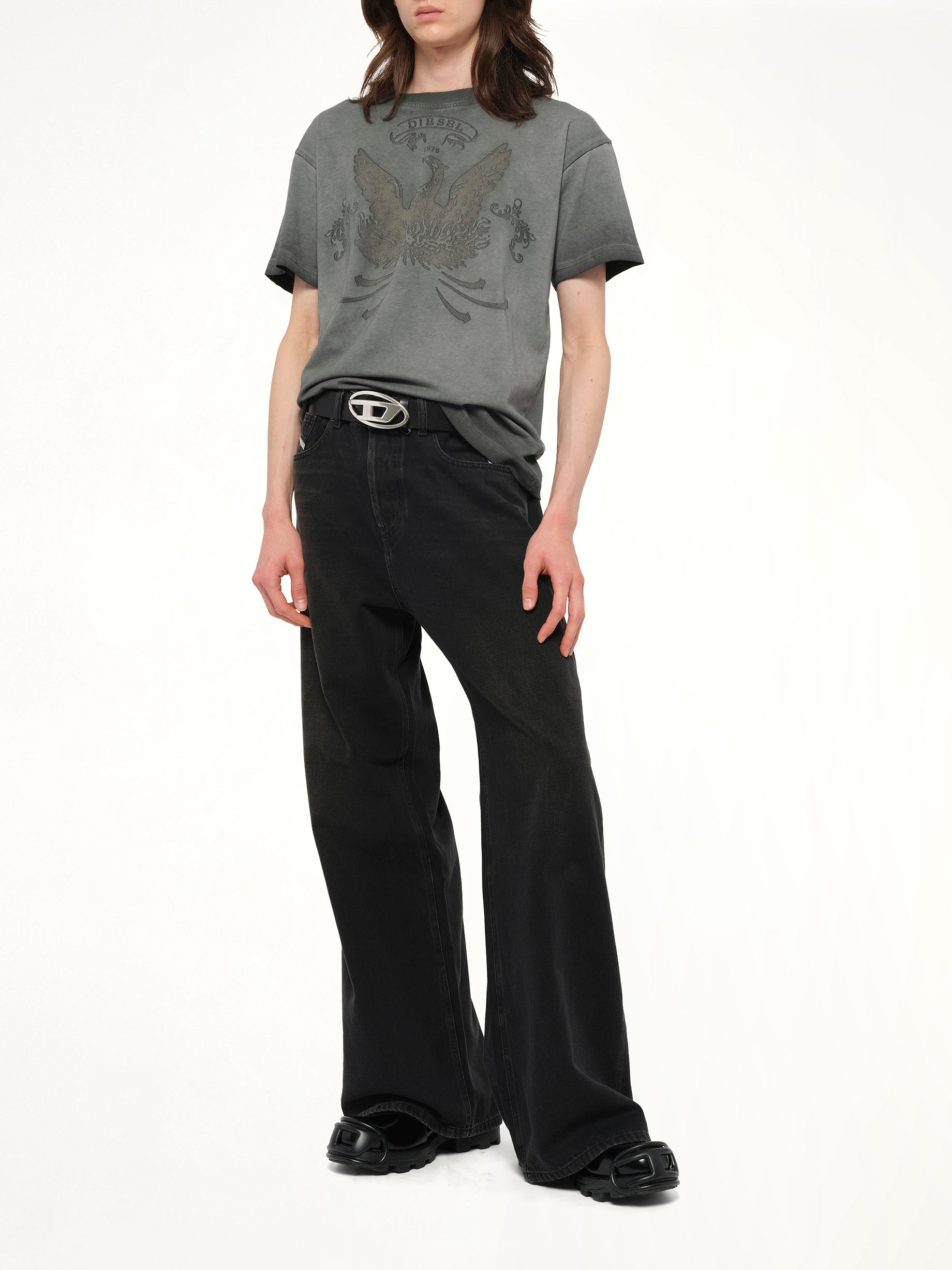 T-NORM-T9 T-Shirt in Washed Grey - 4