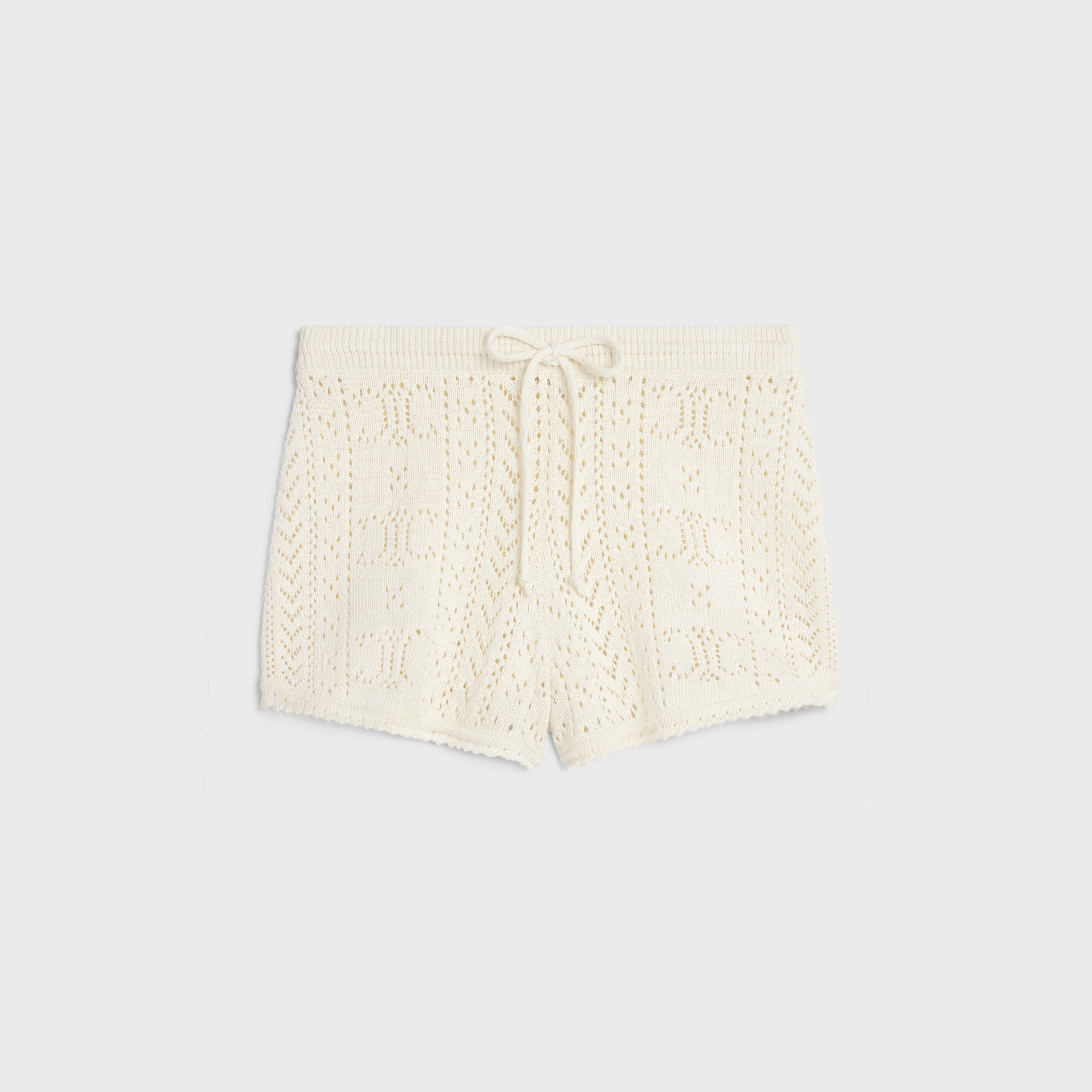 mini shorts in triomphe cotton pointelle - 1