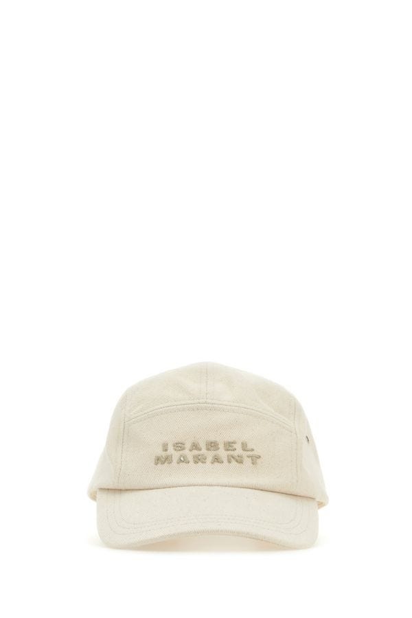 Isabel Marant Woman Malange Ivory Cotton Tedji Baseball Cap - 1