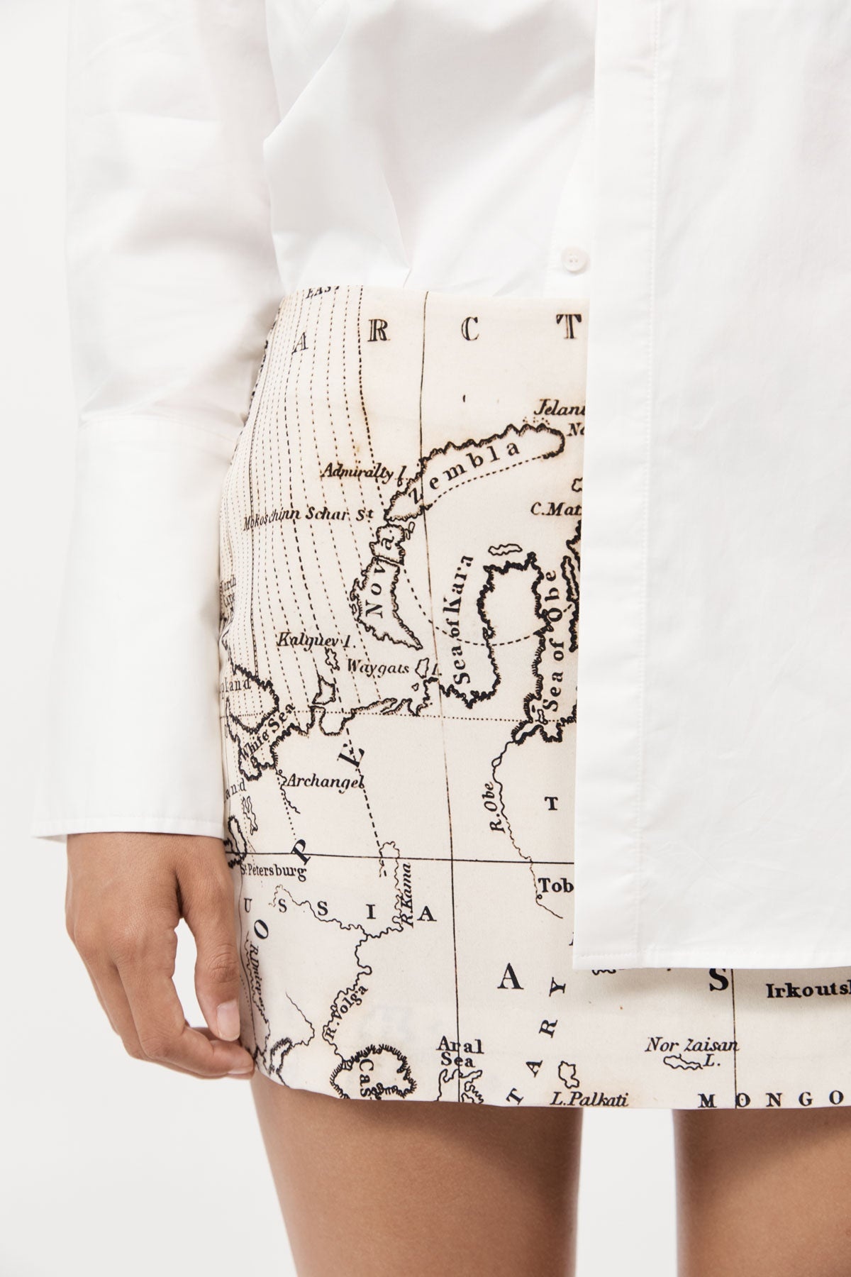 Silk Mini Skirt - Atlas - 3