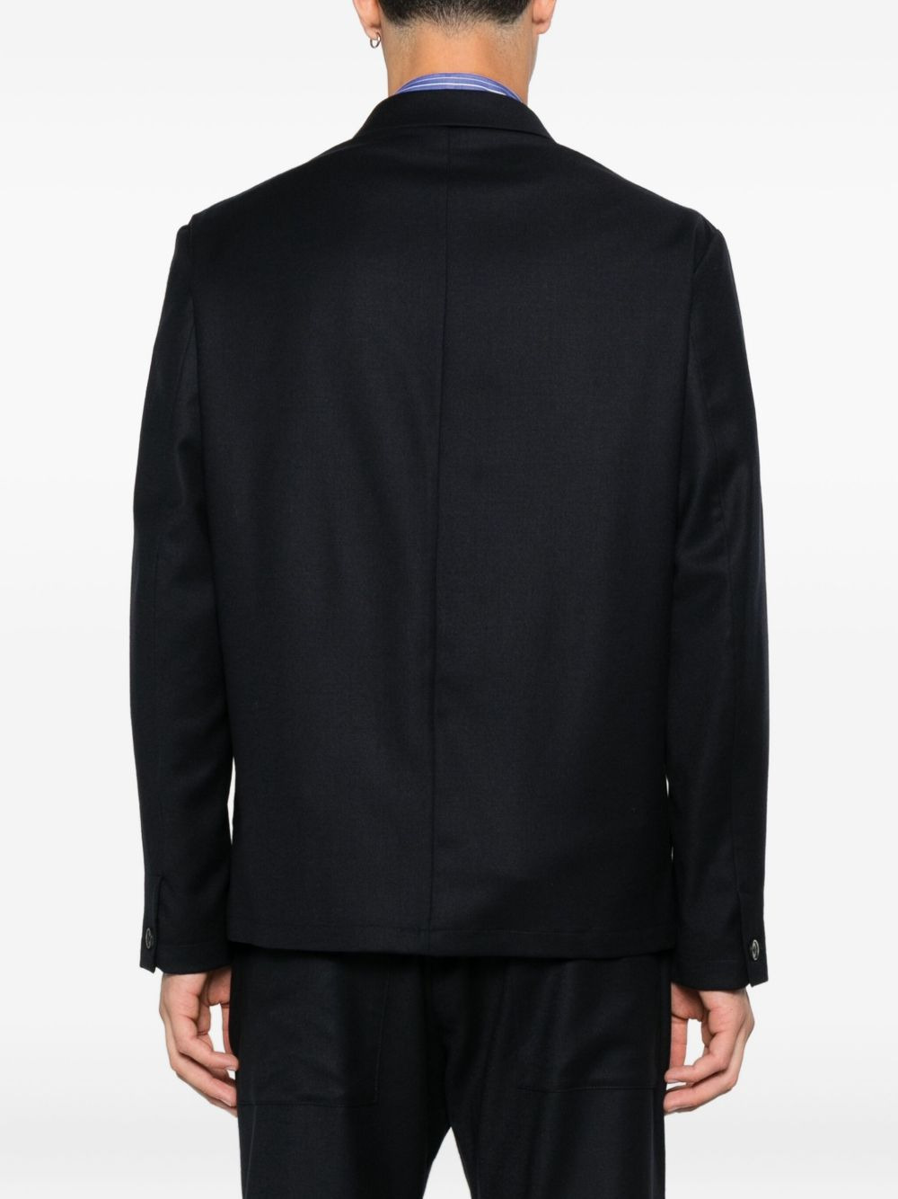 patch-pocket shirt jacket - 4