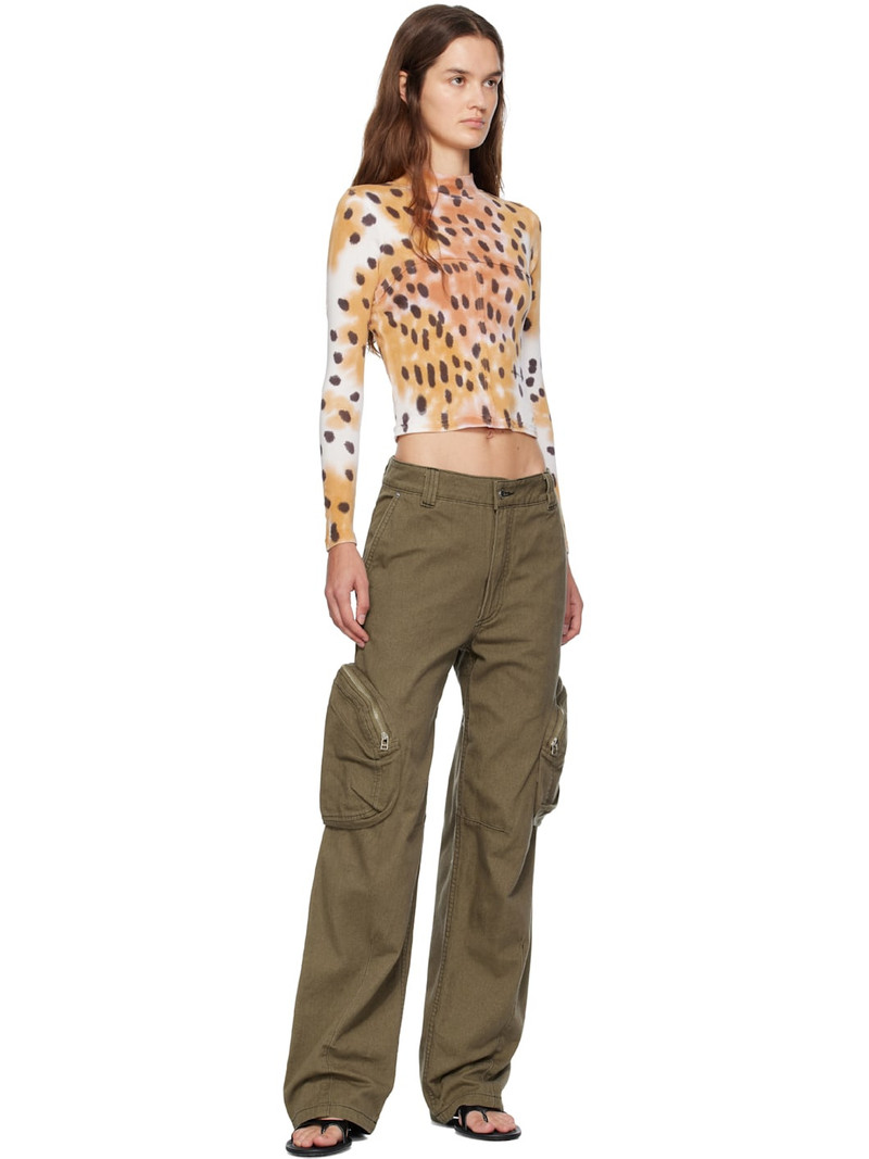 ECKHAUS LATTA Khaki Cargo Jeans outlook