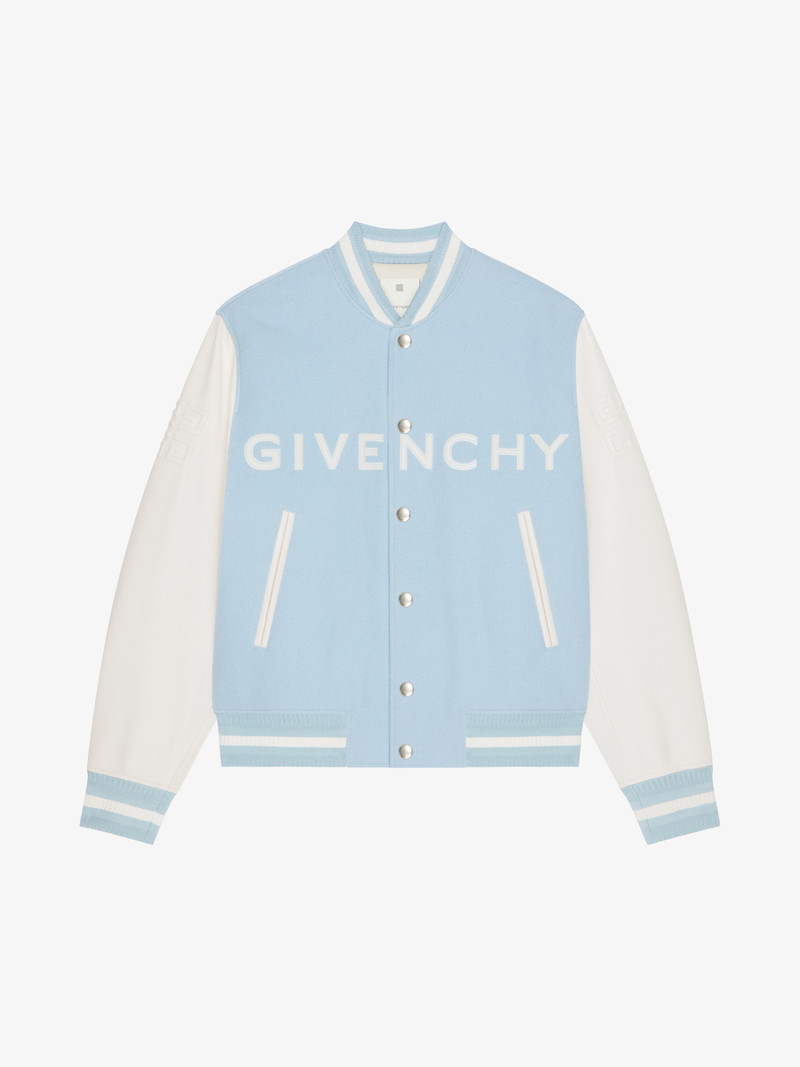 GIVENCHY VARSITY JACKET IN WOOL AND LEATHER 1