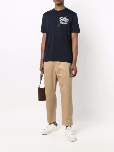 Z Zegna triple logo print T-shirt outlook