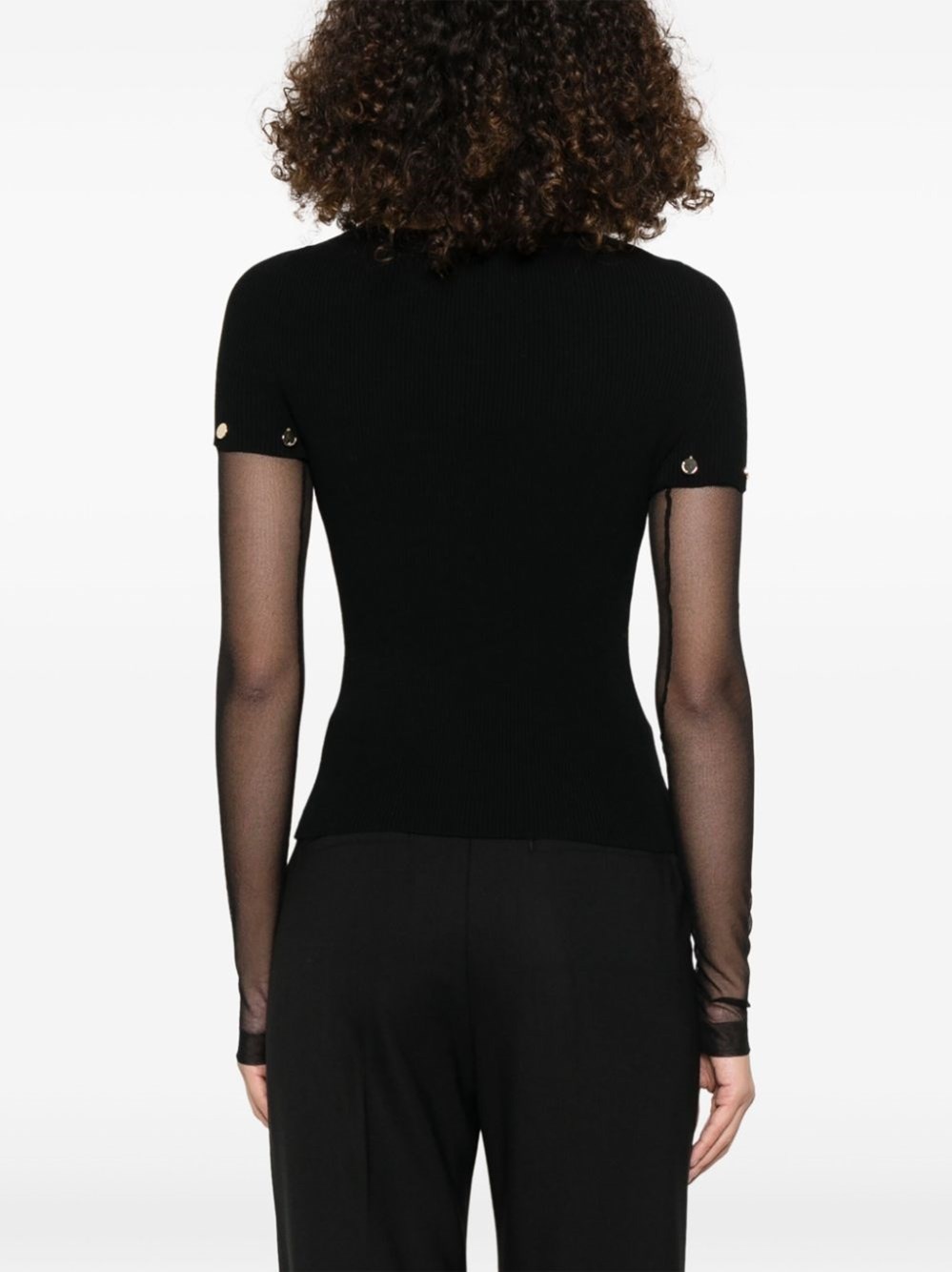 Layered crewneck top - 3
