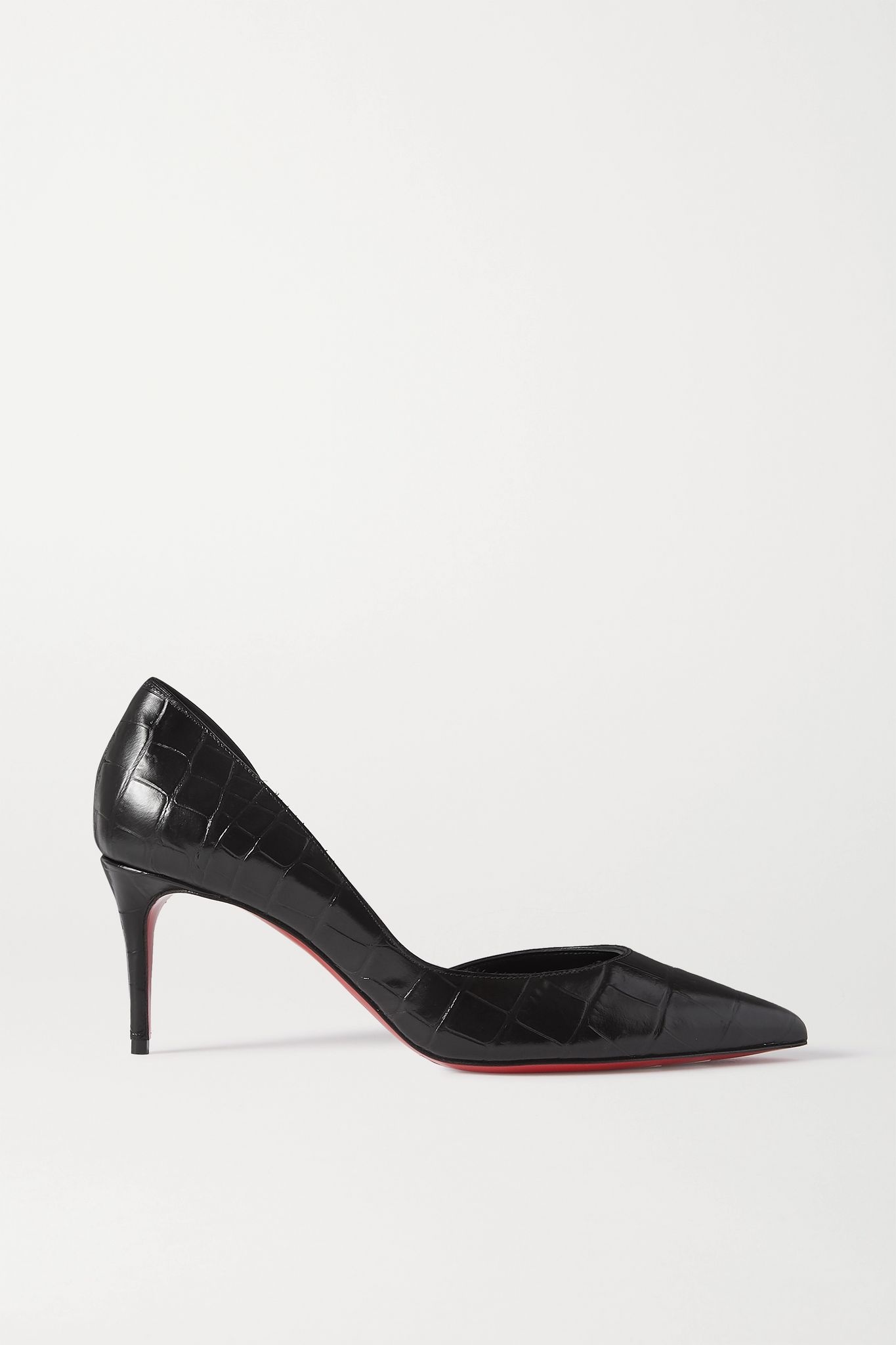 Iriza 70 croc-effect leather pumps - 1