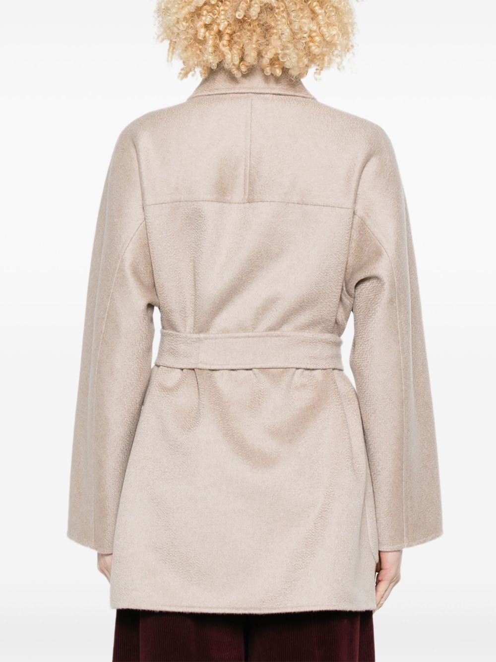 belted buttoned jacket - 4