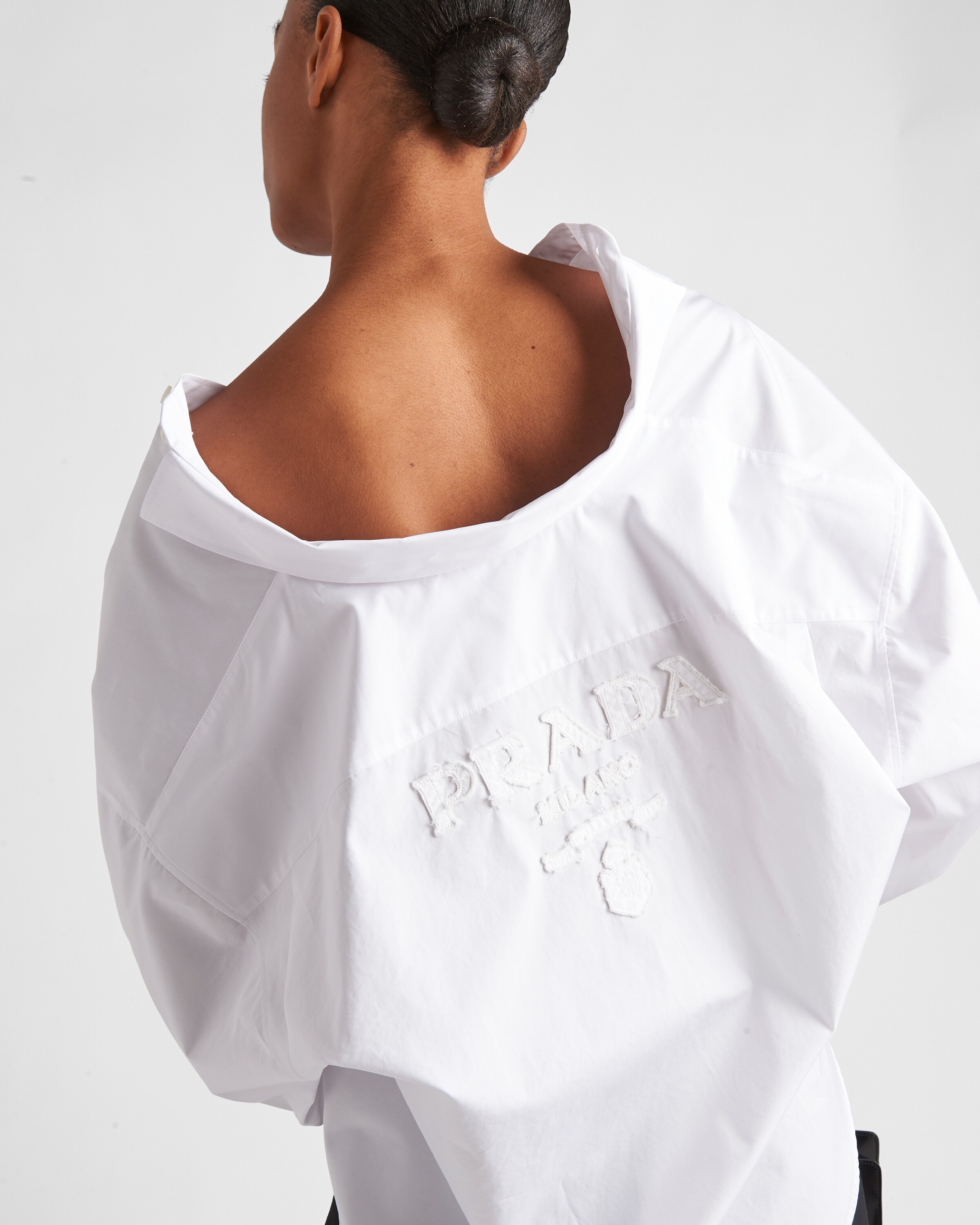 Embroidered poplin shirt - 4