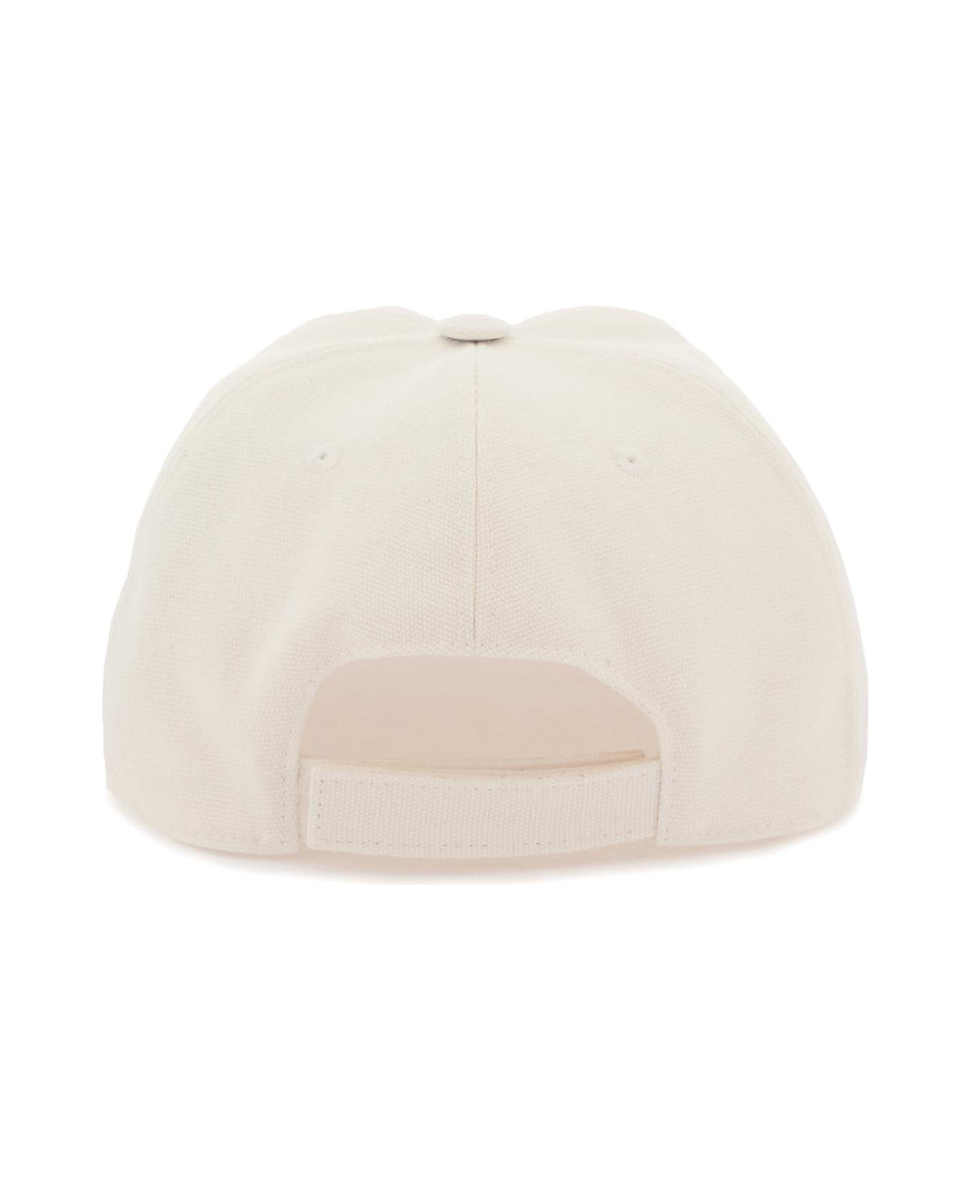 Baseball Cap With Embroidered Logo - 3