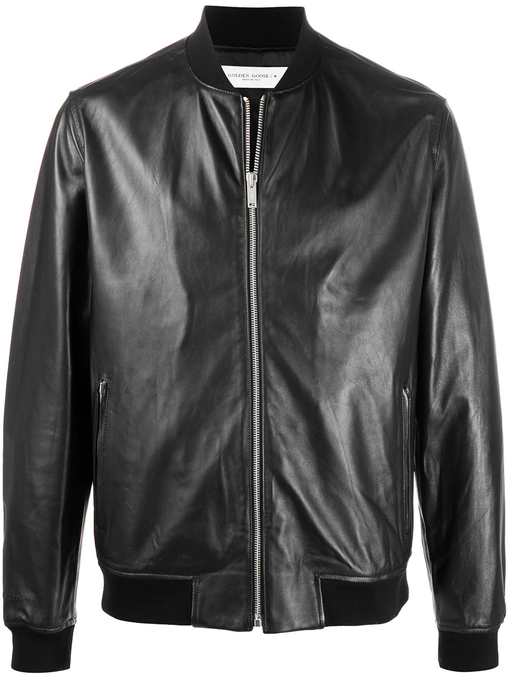 leather bomber jacket - 1