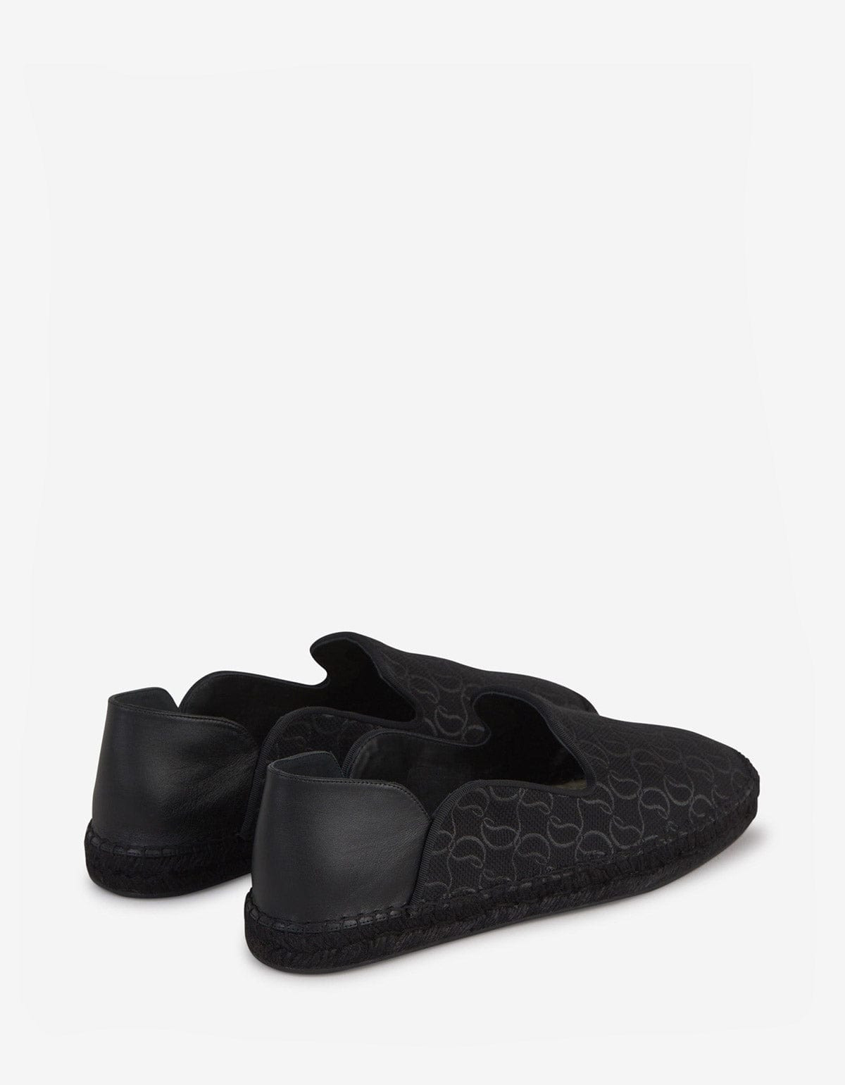Christian Louboutin Espadon CL Jacquard Black Espadrilles - 3