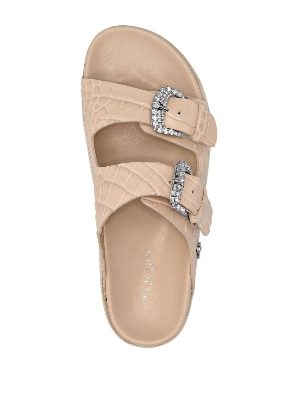 Croco-printed sandals - 3