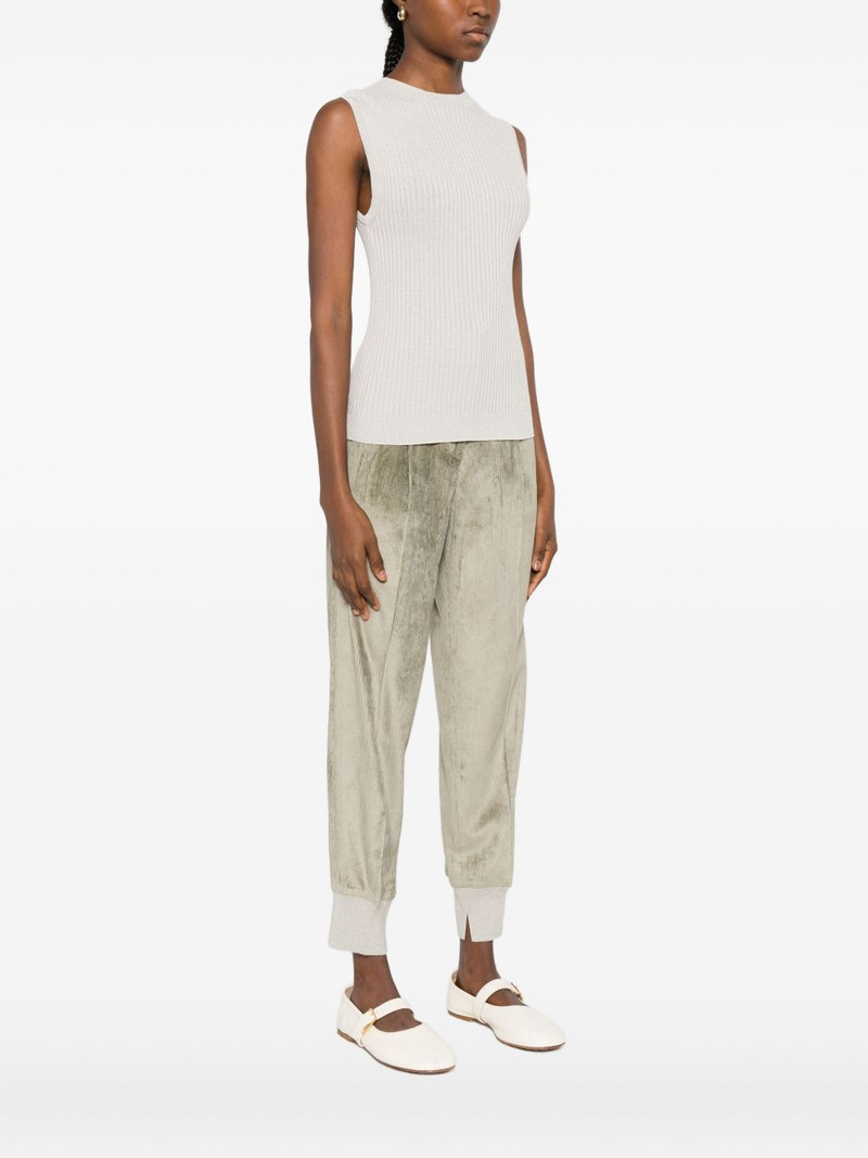 crew-neck ribbed knitted top 3