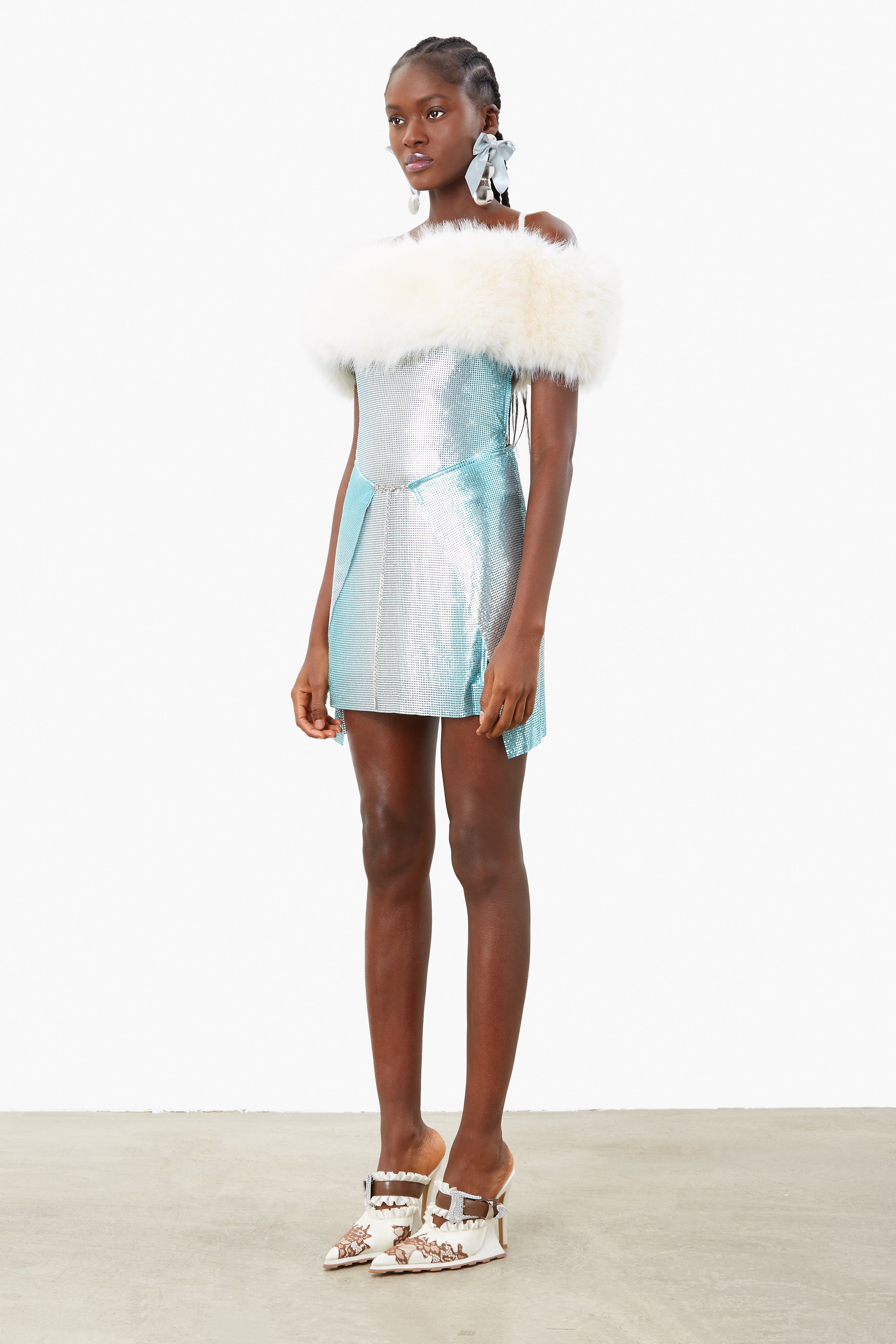 SELA FUR DRESS OMBRE - 4