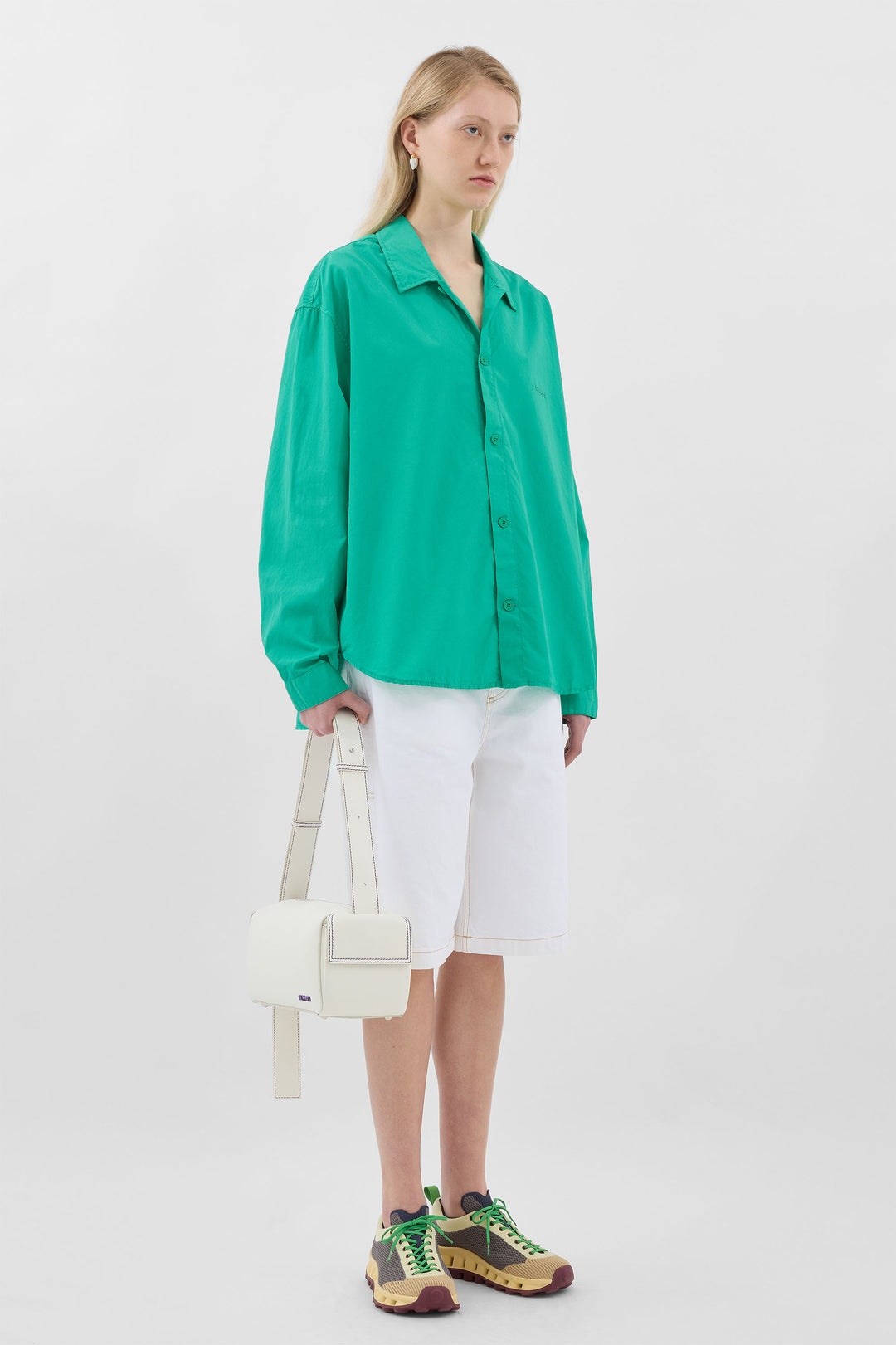 OVER SHIRT / peacock green - 3