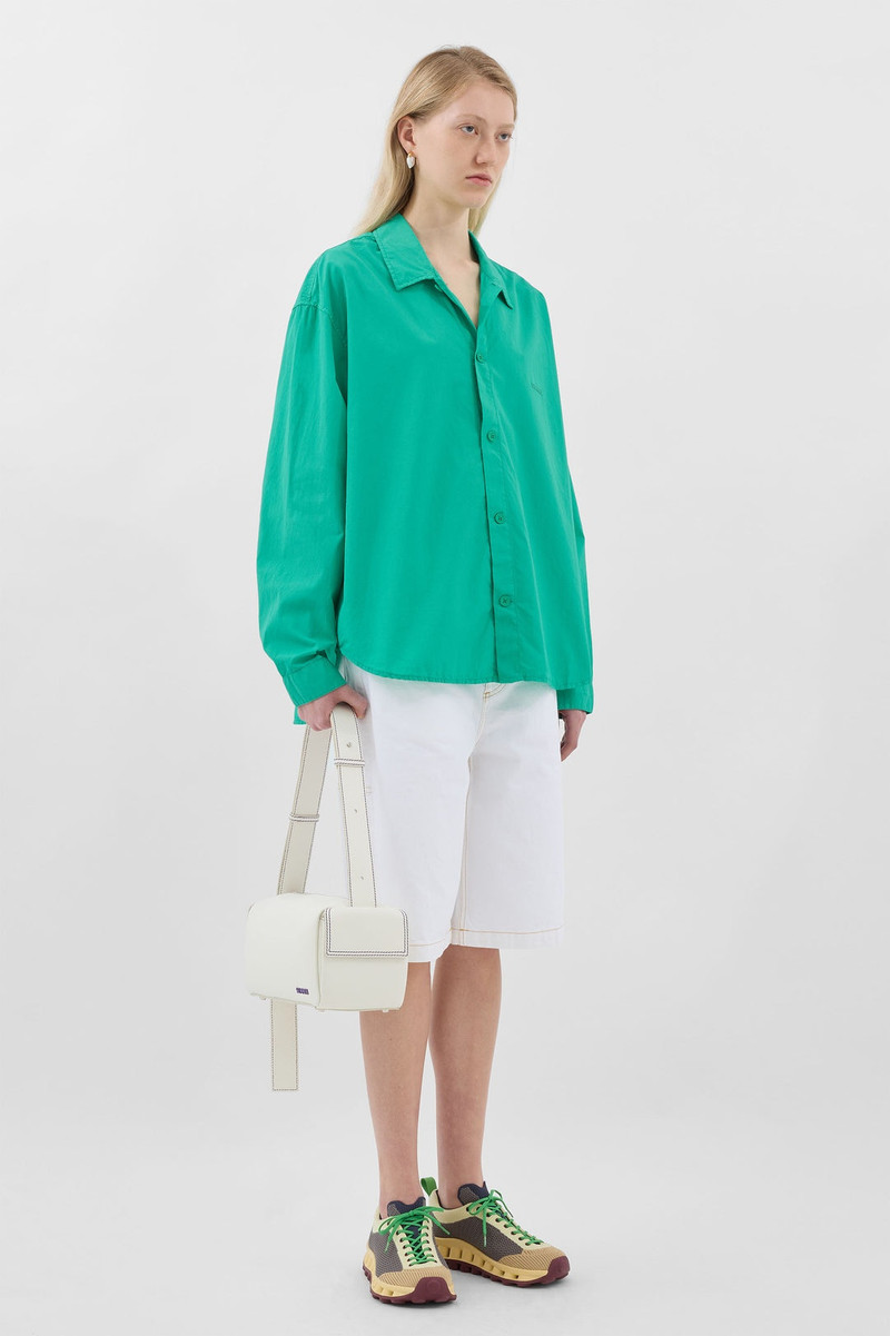 OVER SHIRT / peacock green 4