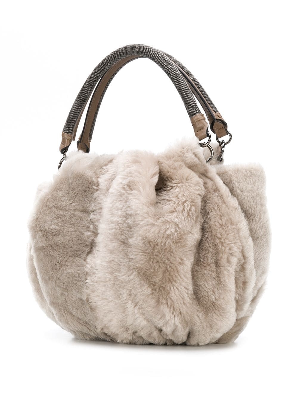 shearling tote bag - 3