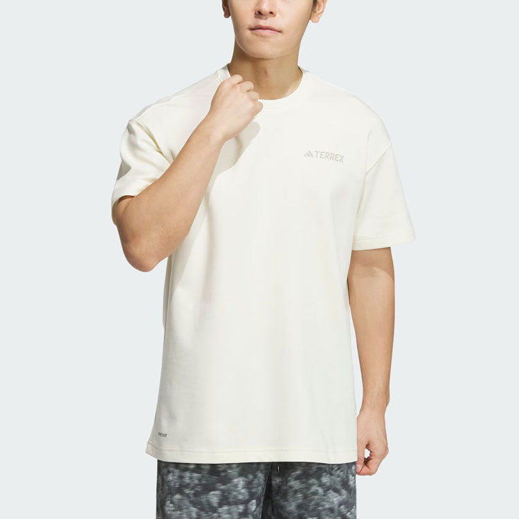 adidas National Geographic AEROREADY Graphic Tee 'Beige' IS9514 - 3
