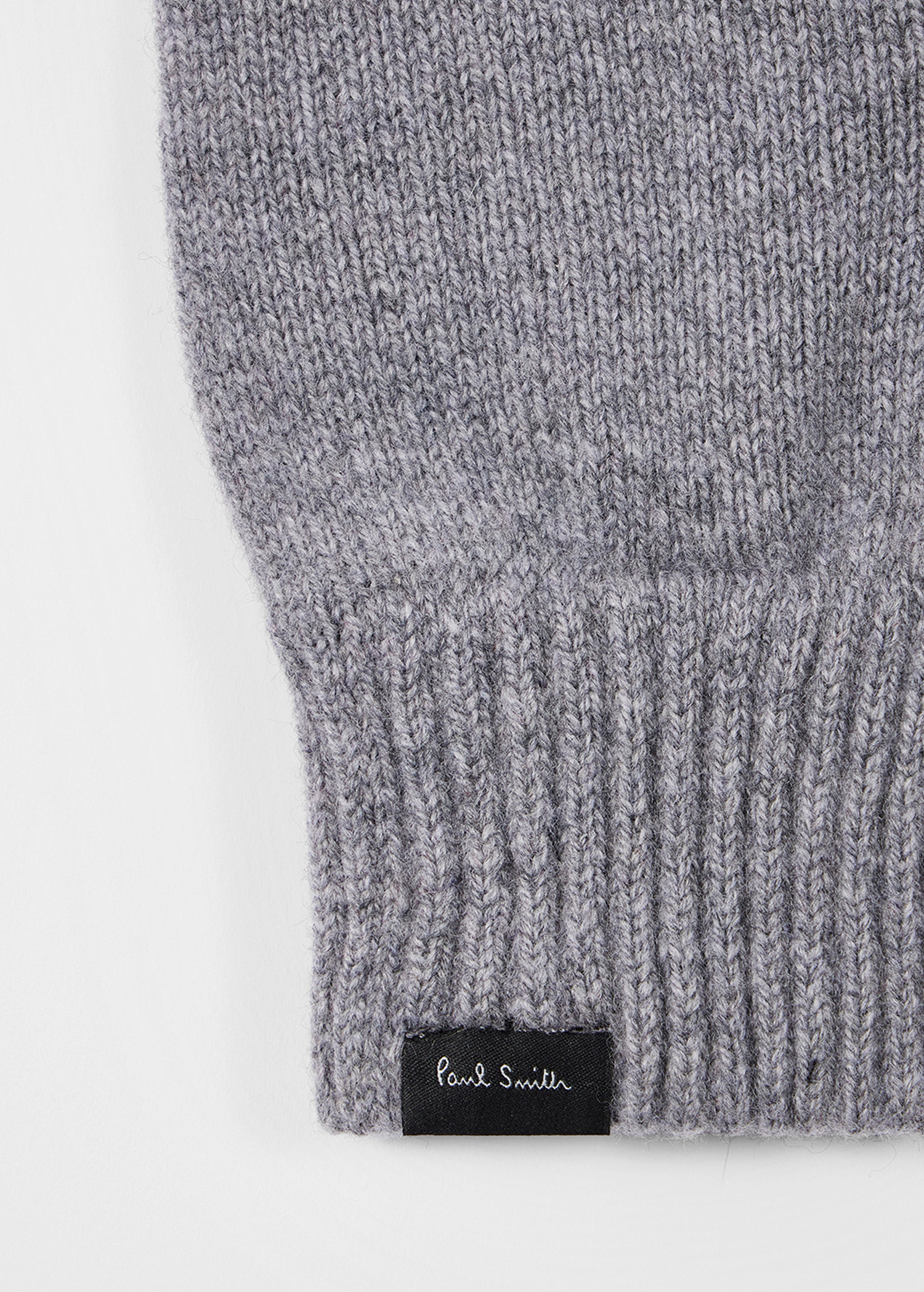 Grey Cashmere-Blend Gloves - 2
