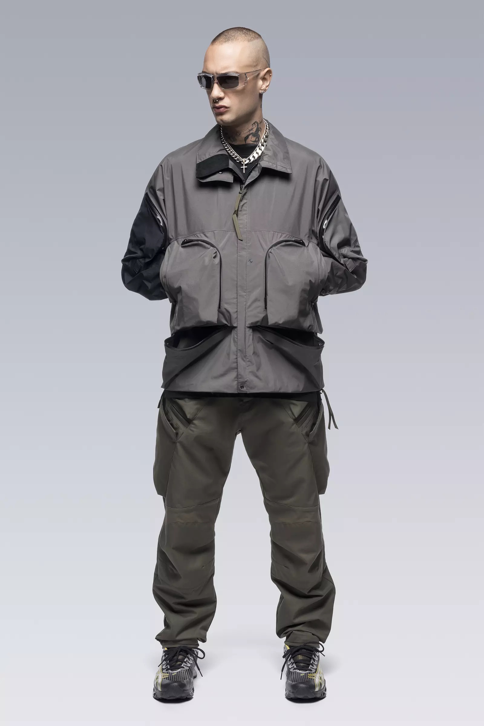 J120-GTPL 2L Gore-Tex Paclite Plus InterOps Jacket BACKER GRAY/BLACK - 10