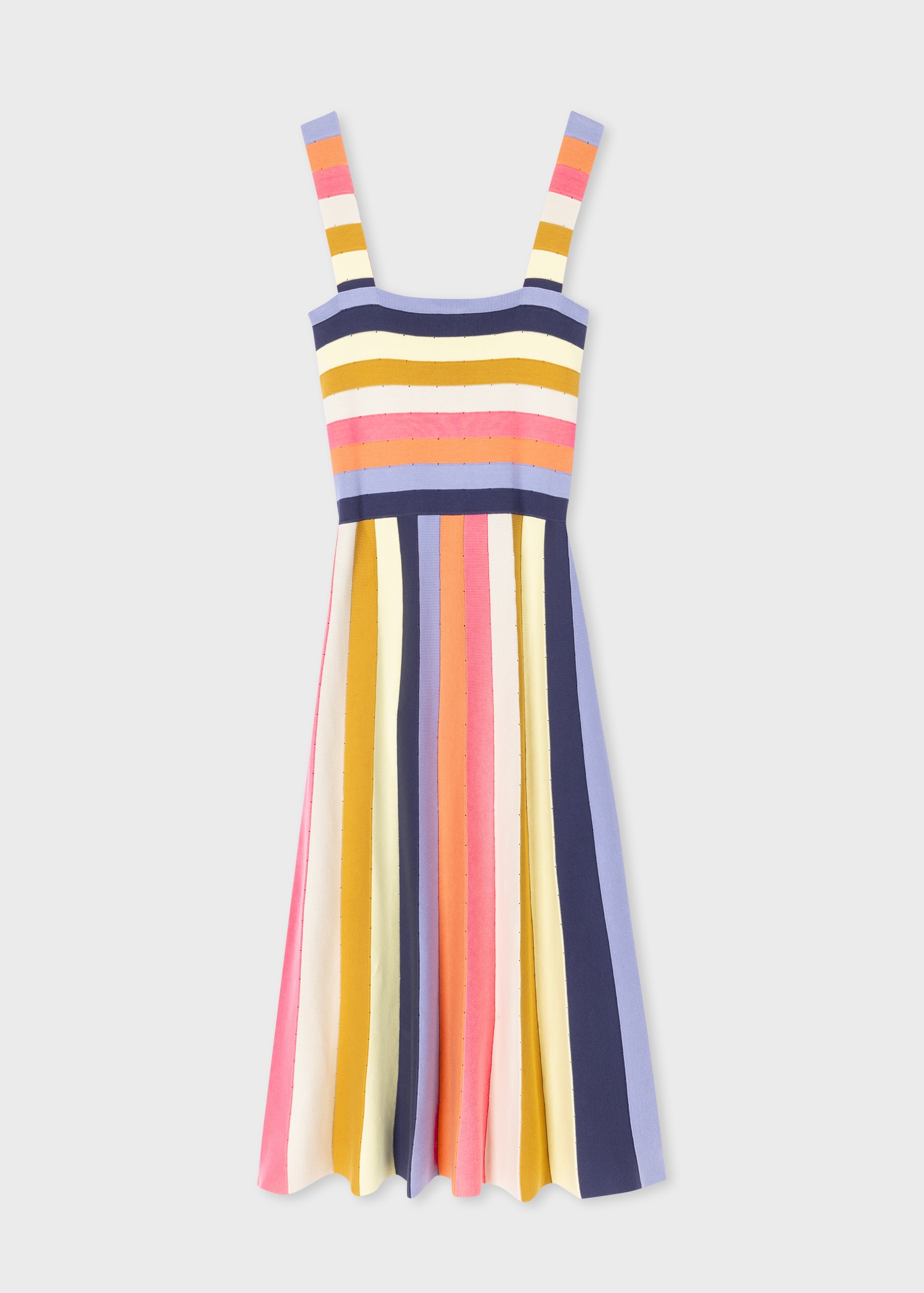Women's Multi Stripe Knit Dress - 2