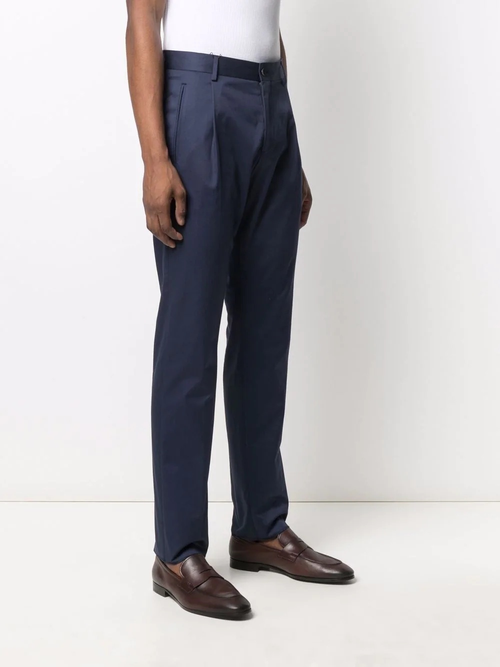 tailored stretch-cotton trousers - 3