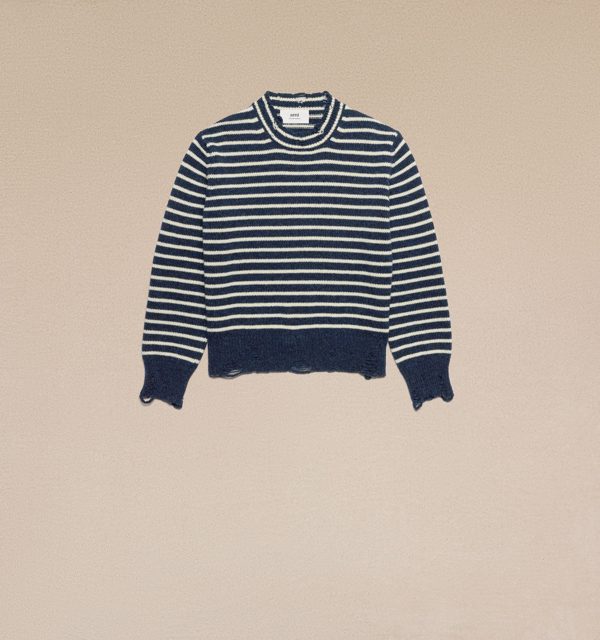 Striped Sweater With Cut Out Details - 7