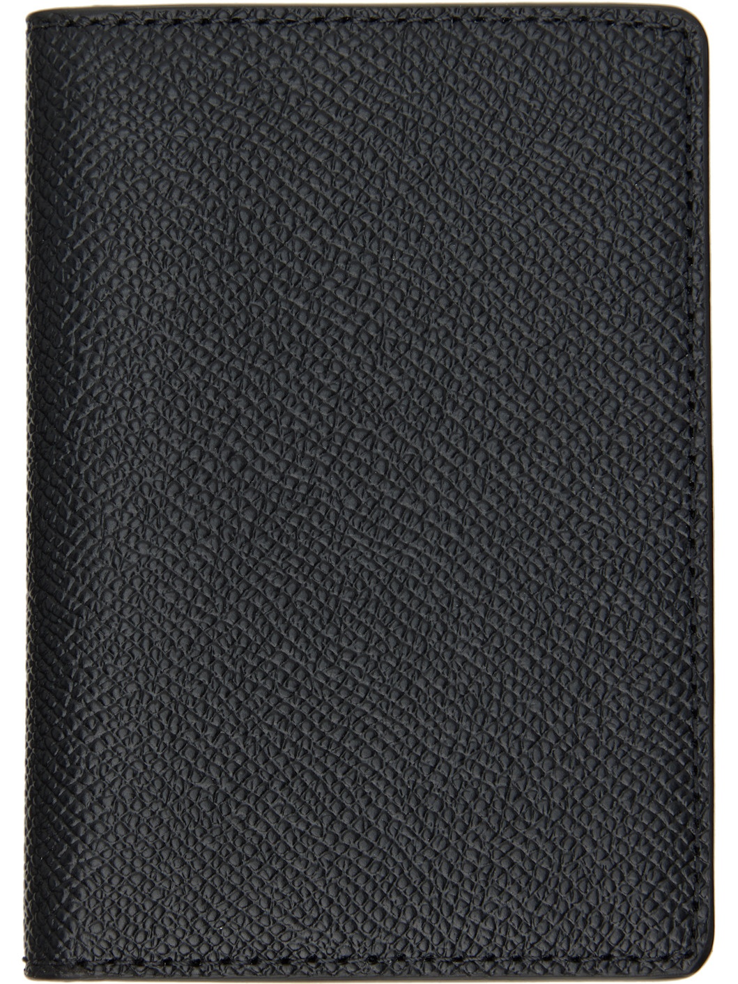 Black Four Stitches Card Holder - 2
