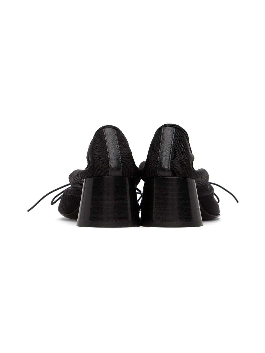 Black Glove Mary Jane Ballet Heels - 2