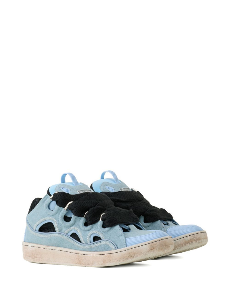 Lanvin cut-out lace-up sneakers outlook