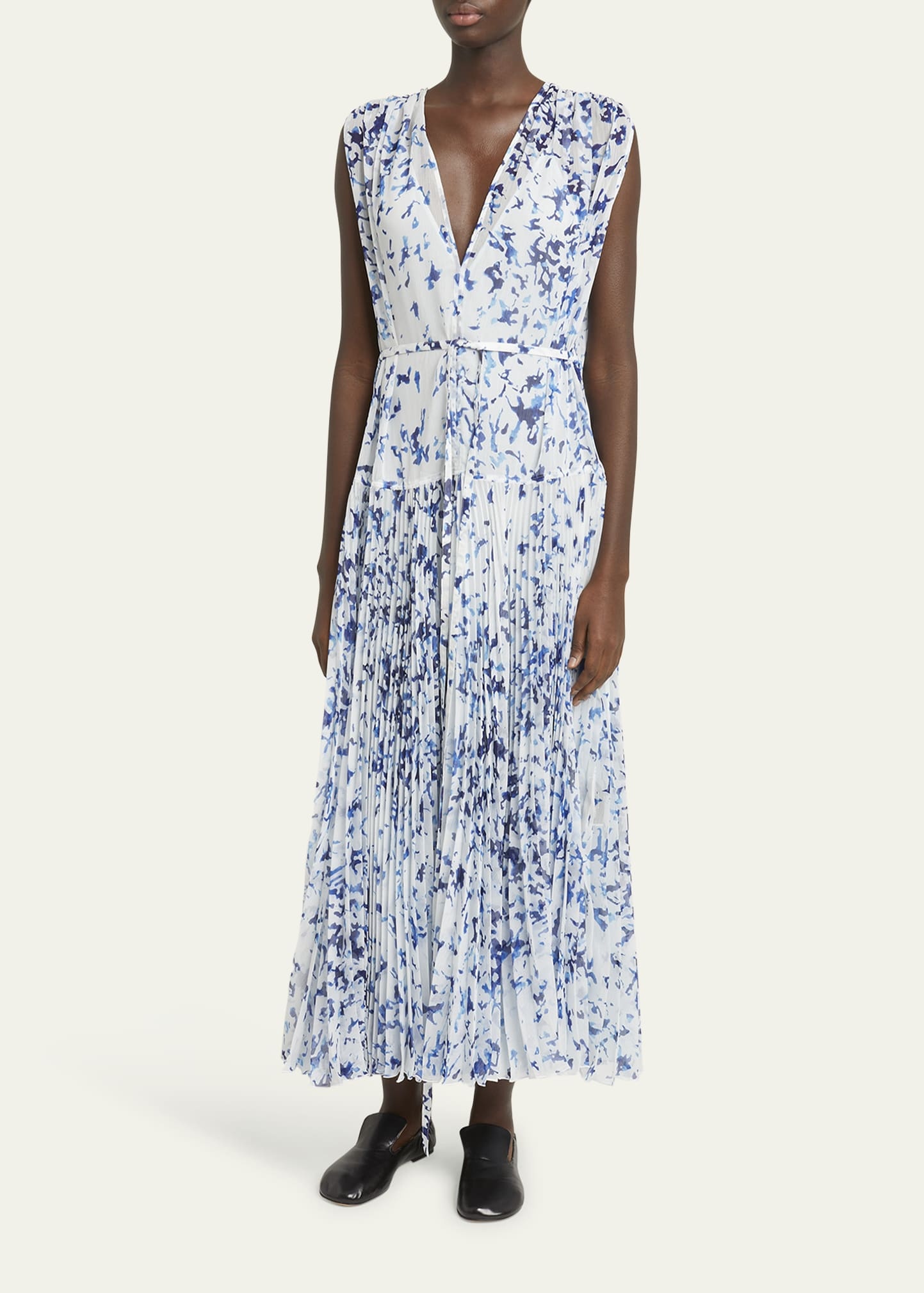 Pat Printed Crinkle Chiffon Dress - 4