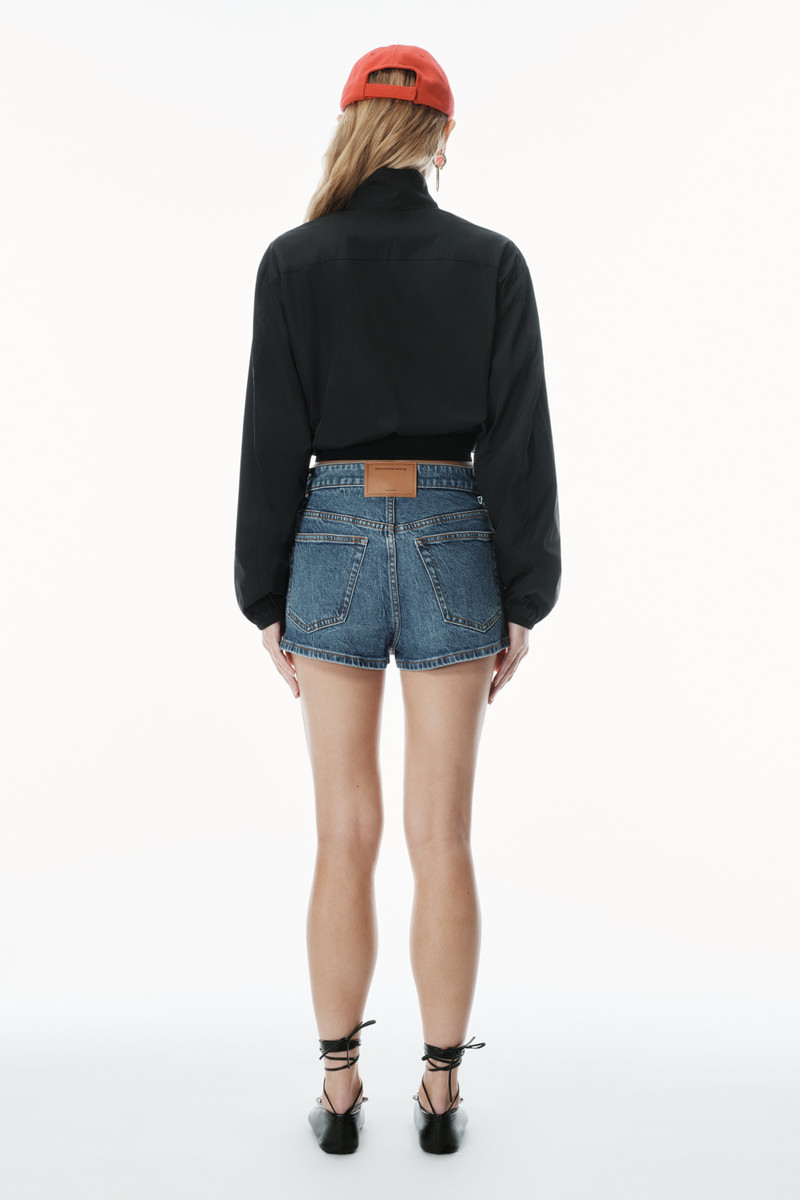 MID-RISE SKORT IN COMFORT STRETCH DENIM 4