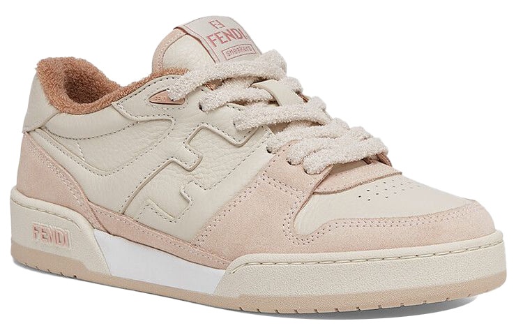 (WMNS) FENDI Match Low Top Suede 'Pink Beige' 8E8252AHH2F1FHT - 3