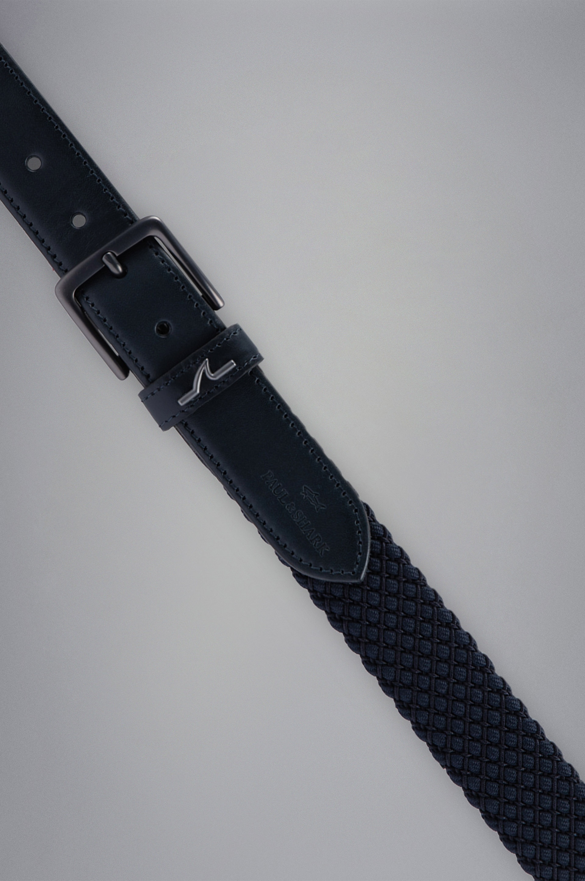 LEATHER TRIMMED ELASTIC BELT - 2