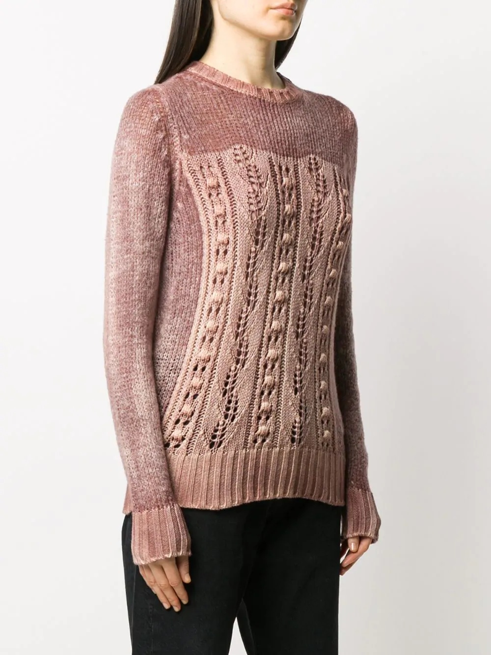 long-sleeve cashmere jumper - 3