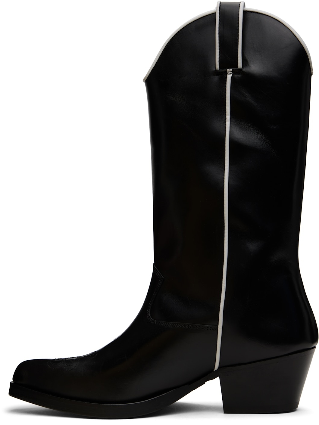 Black High Western Boots - 3