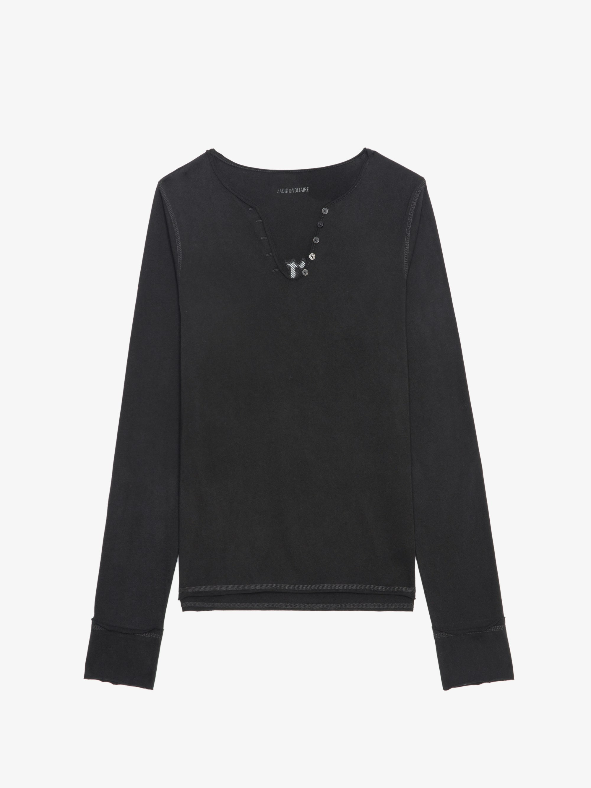 Henley Fishnet T-shirt - 1