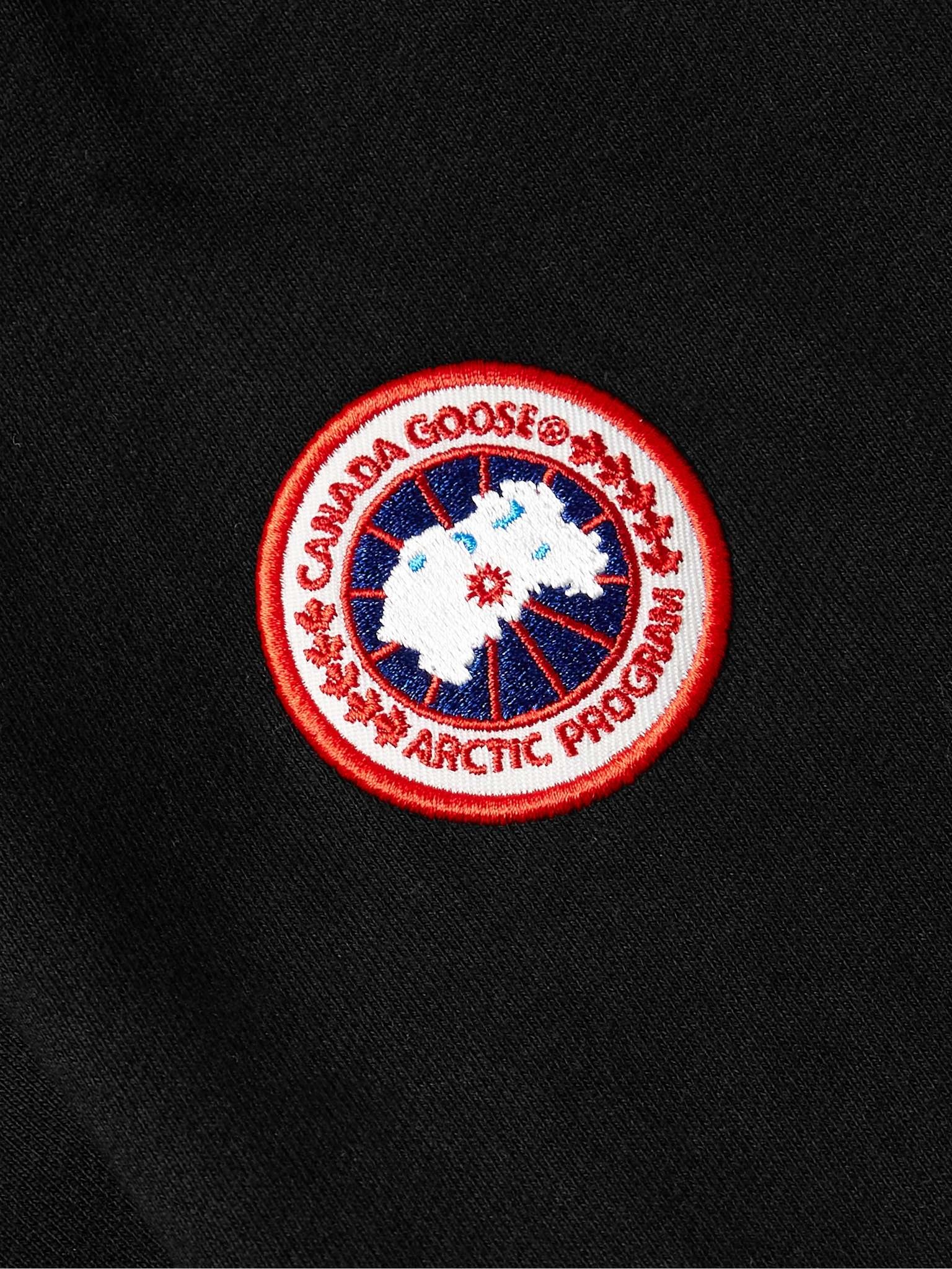 Huron Logo-Appliquéd Organic Cotton-Jersey Hoodie - 3