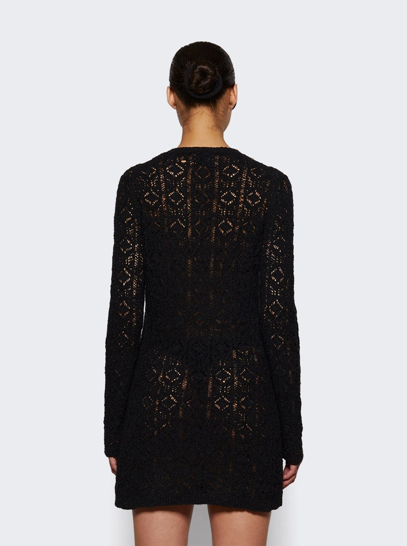 Evan Lace Stitch Dress Black 5