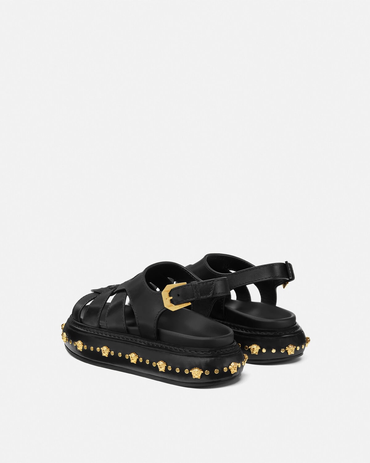 Studded Stack Sandals - 4