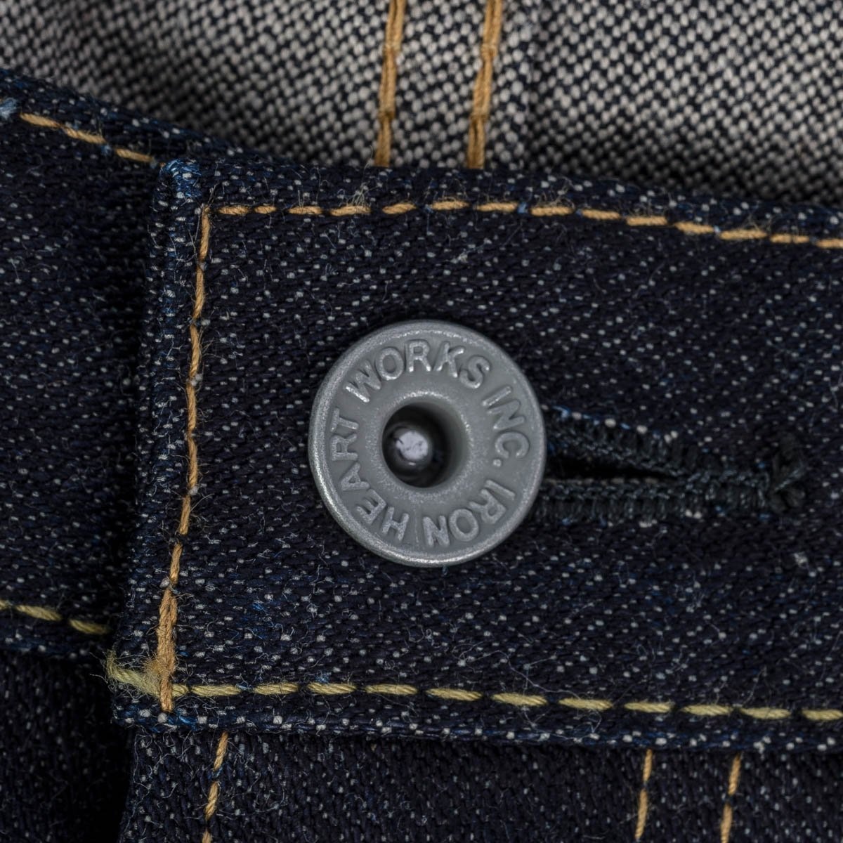IH-888SBR-14 14oz Broken Twill Selvedge Denim Medium/High Rise Tapered Cut Jeans - Indigo - 11