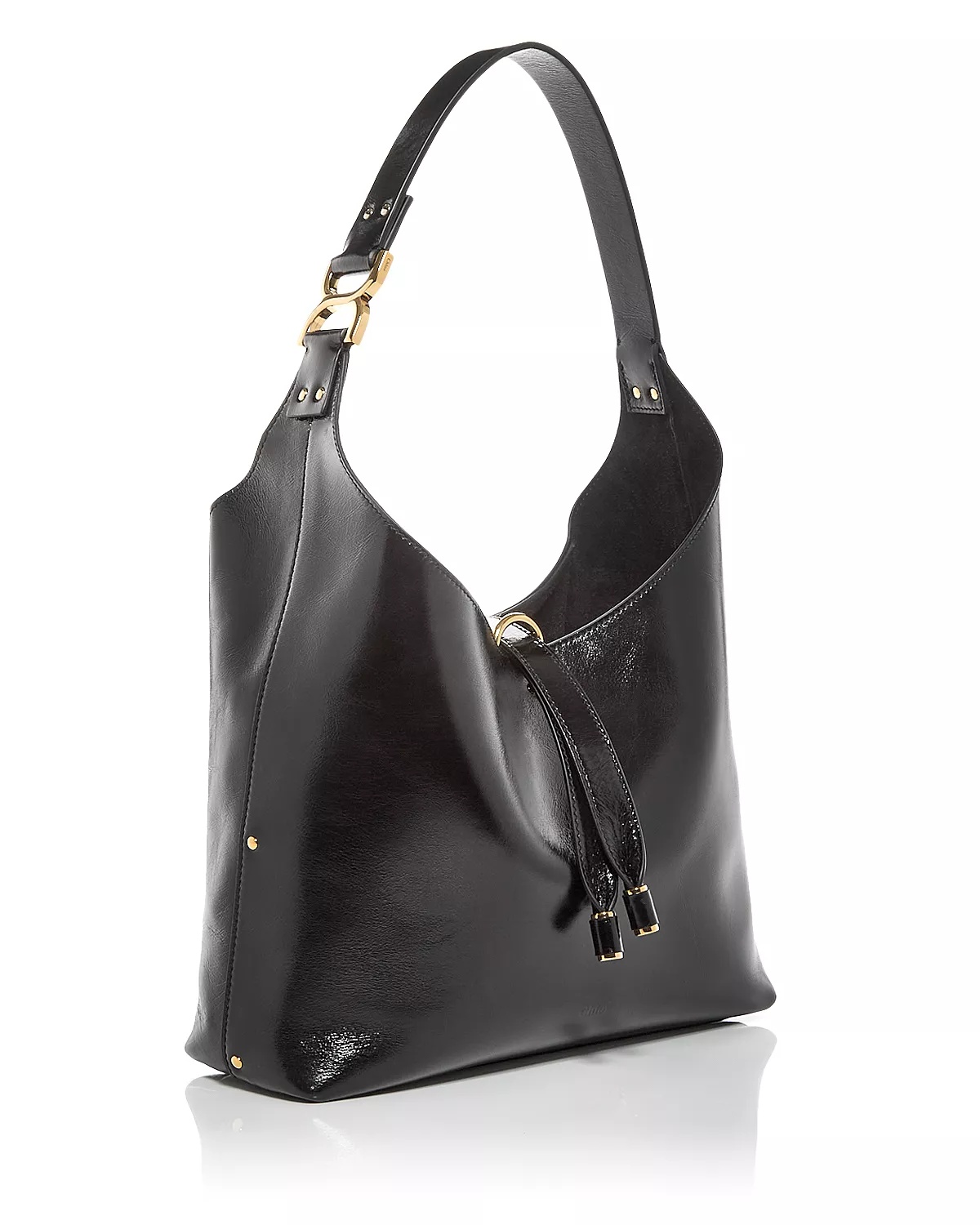 Marcie Small Leather Hobo Bag - 6