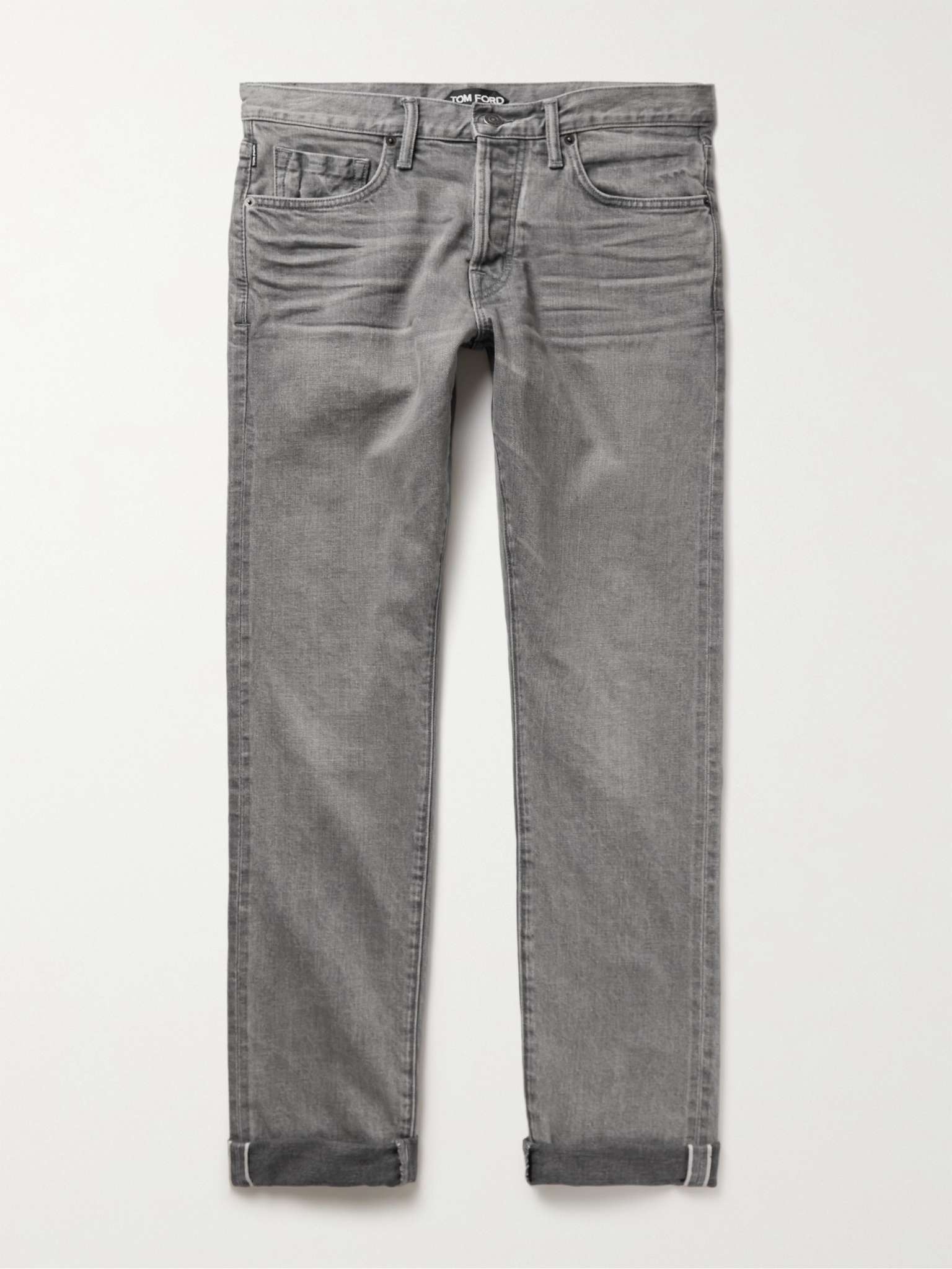 Slim-Fit Selvedge Denim Jeans - 1