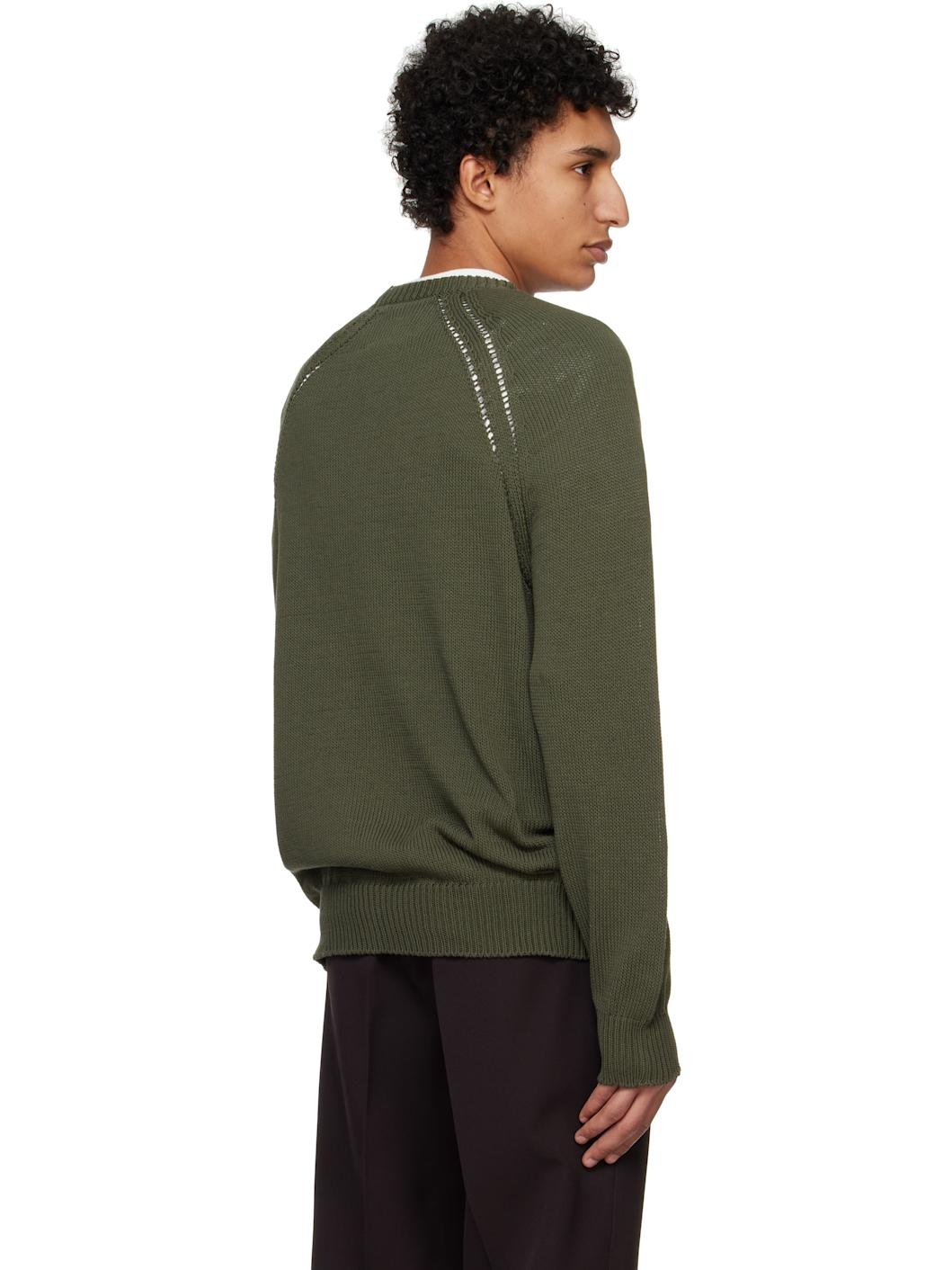 Green Seamless Sweater - 3
